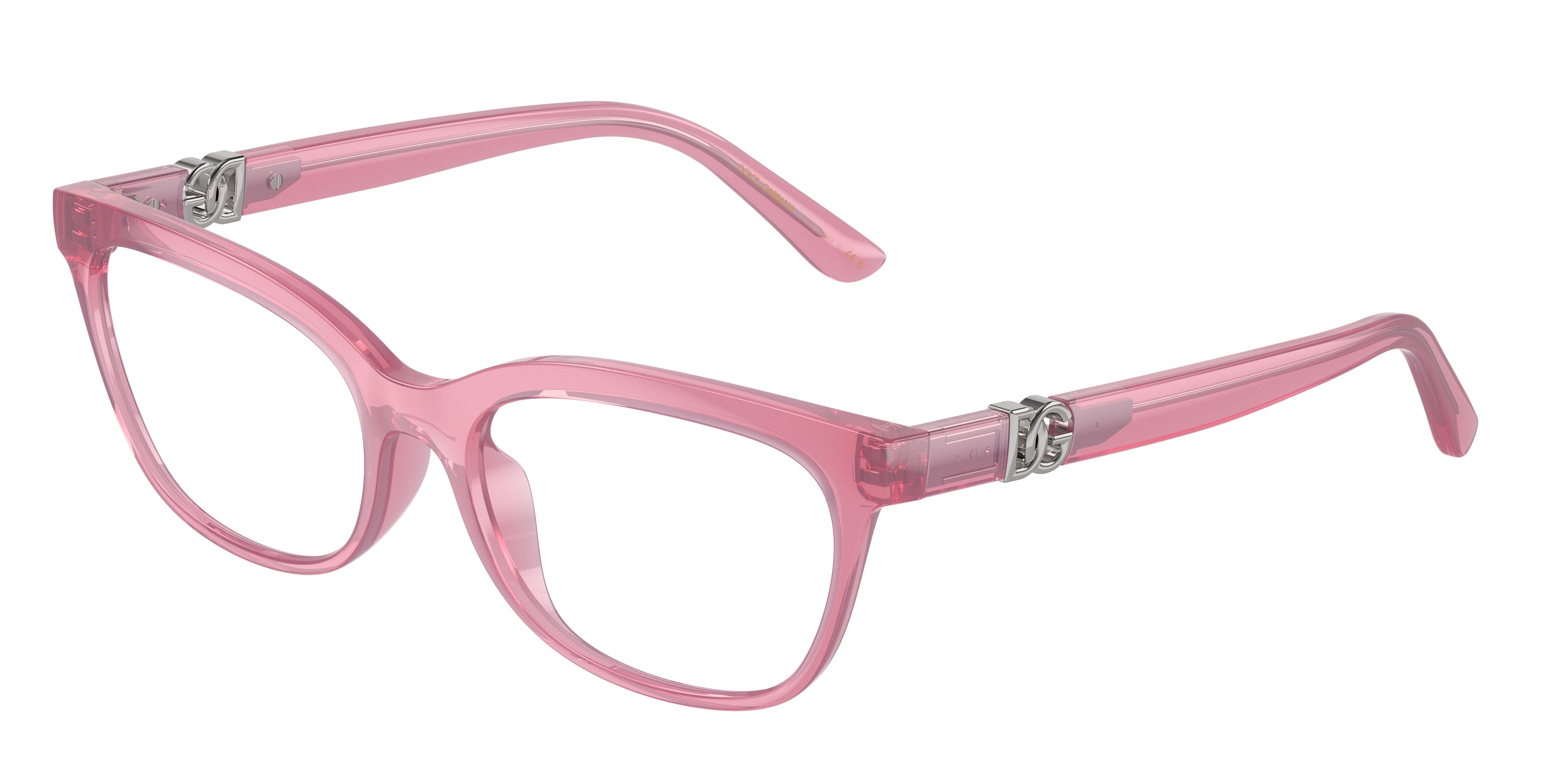 DOLCE & GABBANA DG5106U Butterfly Eyeglasses 1912-Milky Pink 54-145-17 - Color Map Pink