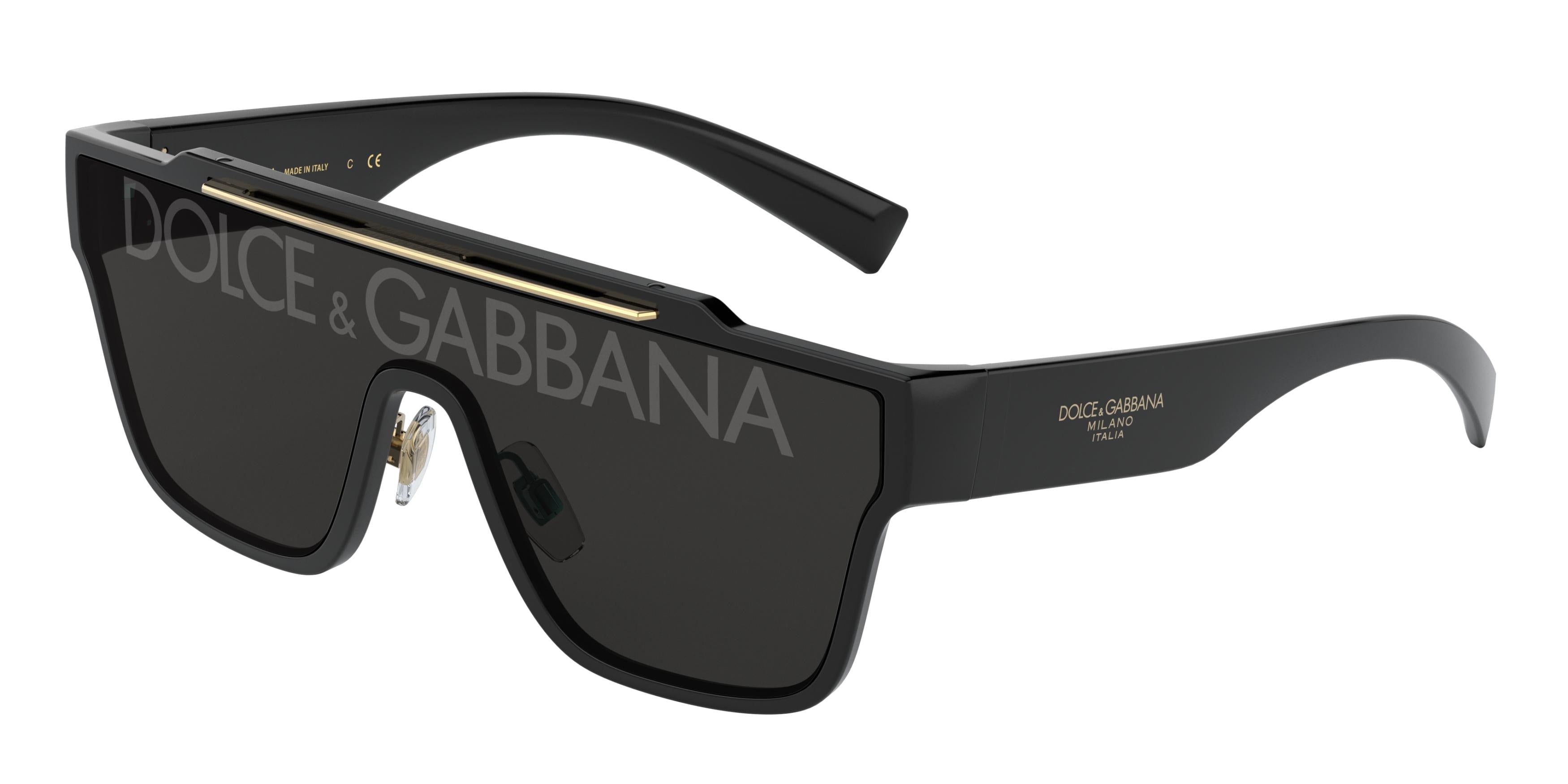 DOLCE & GABBANA DG6125 Square Sunglasses  501/M-Black 35-145-135 - Color Map Black
