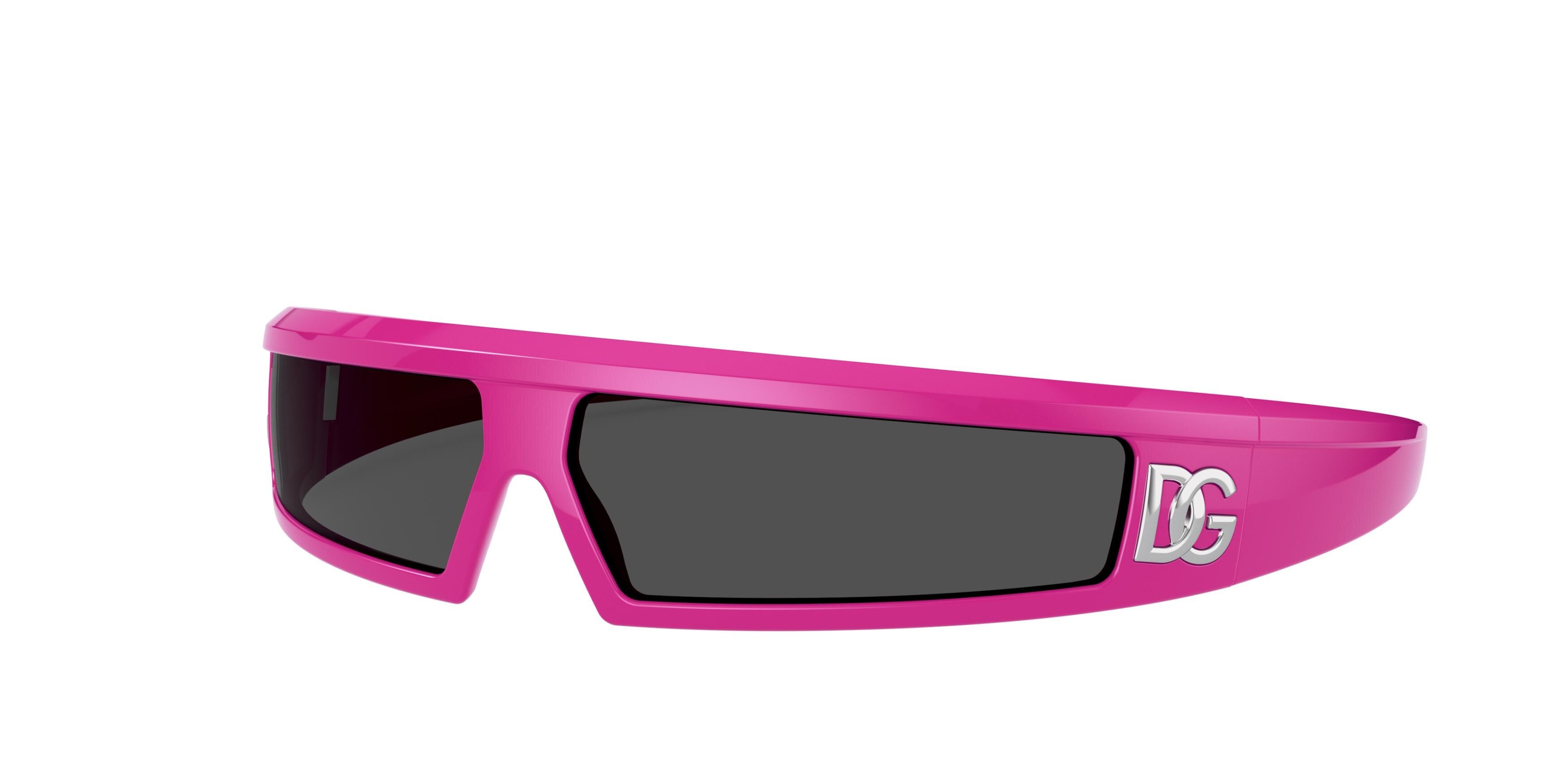 DOLCE & GABBANA DG6181 Rectangle Sunglasses 309687-Pink 73-115-11 - Color Map Pink