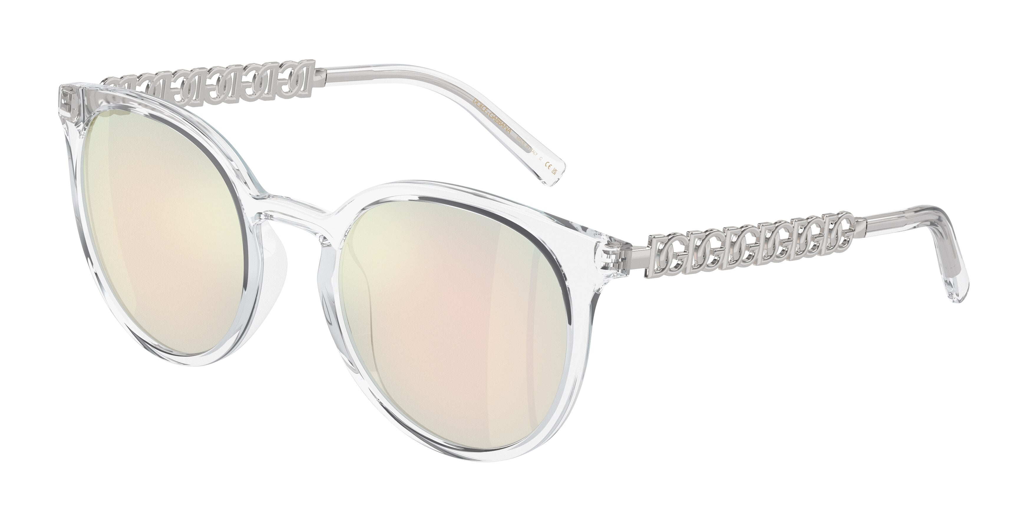 DOLCE & GABBANA DG6189U Phantos Sunglasses 31336Q-Crystal 52-140-22 - Color Map Transparent