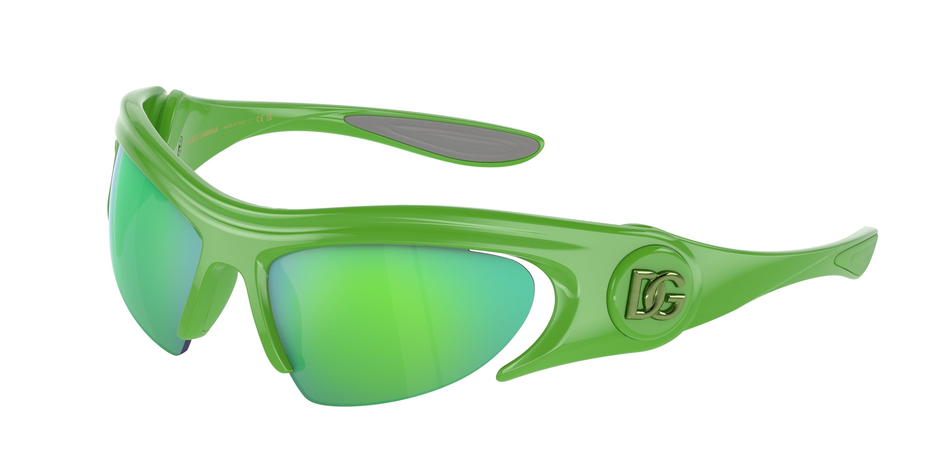 DOLCE & GABBANA DG6192 Cat Eye Sunglasses 3311F2-Green 58-120-13 - Color Map Green