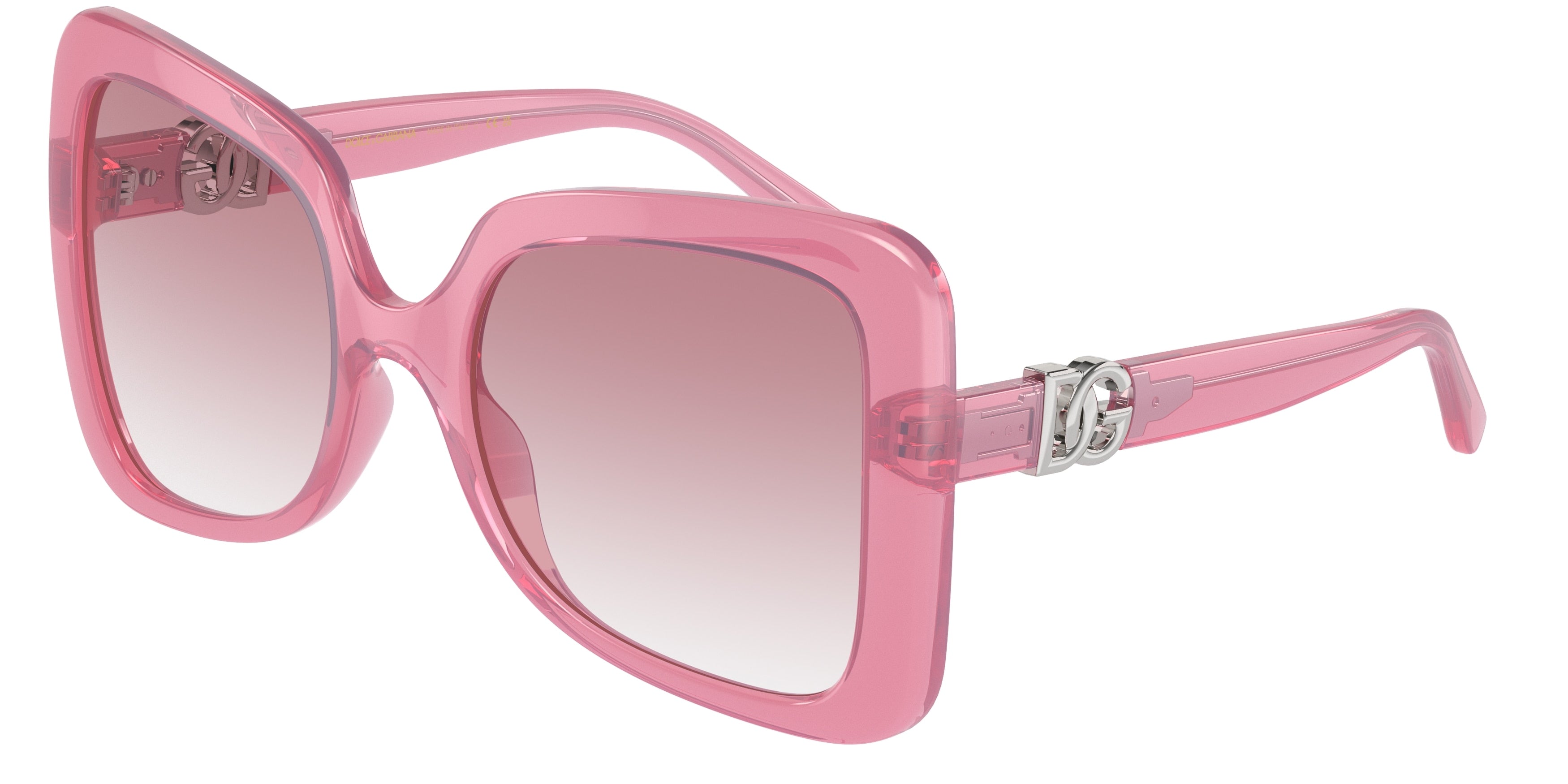 DOLCE & GABBANA DG6193U Butterfly Sunglasses 19128D-Milky Pink 56-145-21 - Color Map Pink
