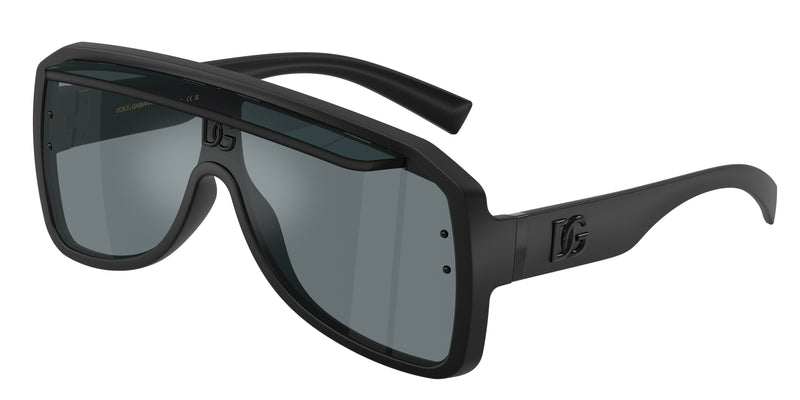 DOLCE & GABBANA DG6205 Pilot Sunglasses 25256G-Matte Black 0-145-137 - Color Map Black