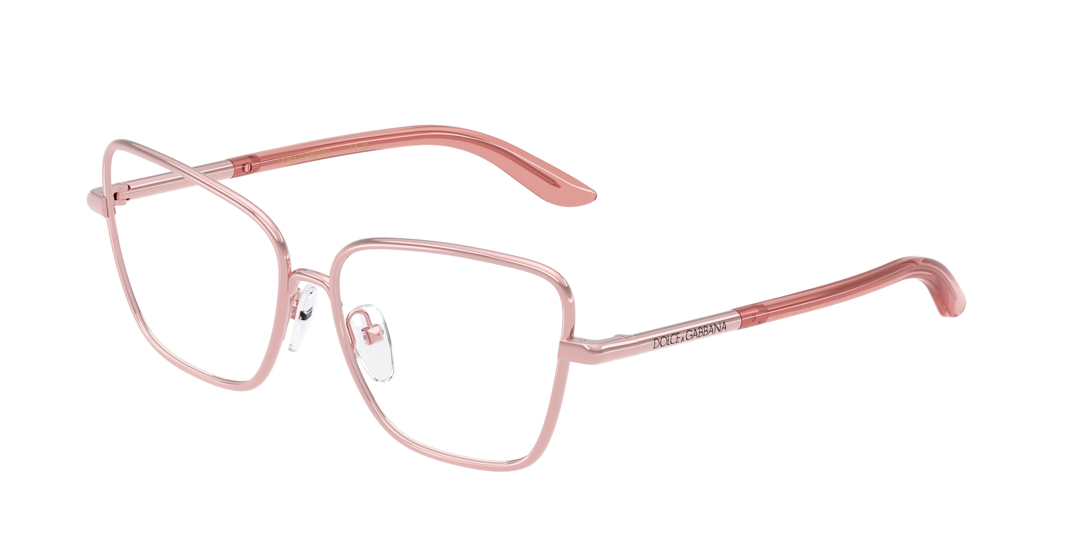 Dolce & Gabbana Kids DX1102 Butterfly Eyeglasses  1361-Rose 50-130-13 - Color Map Pink