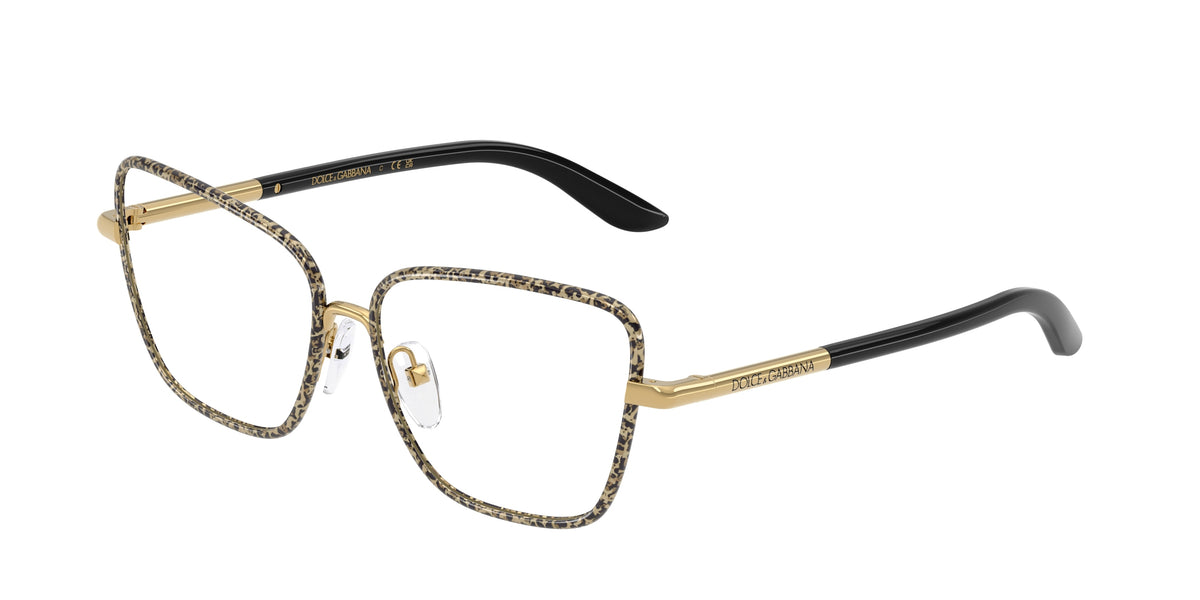 Dolce & Gabbana Kids DX1102 Butterfly Eyeglasses 1364-Gold/Leo 50-130-13 - Color Map Gold