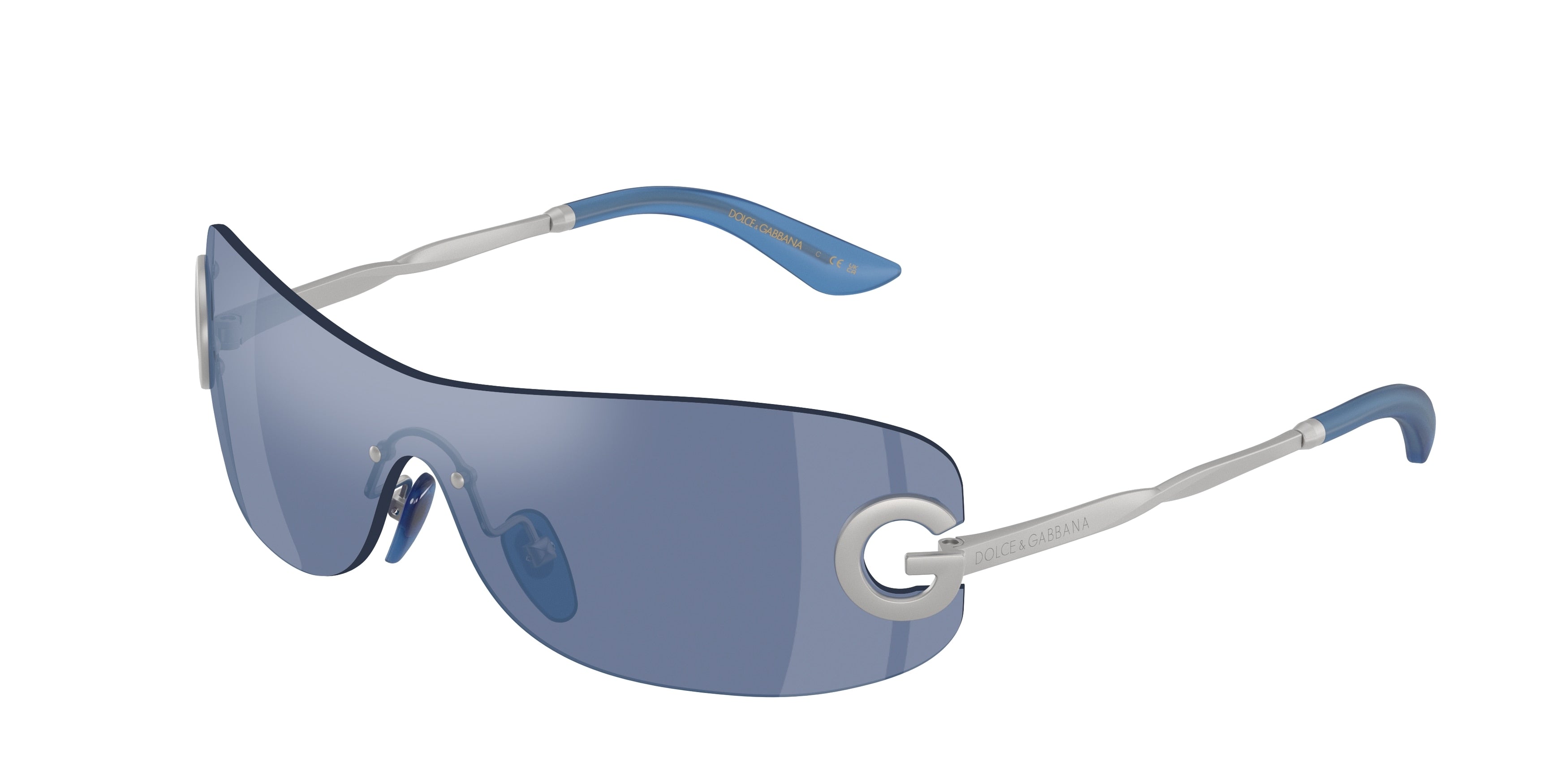 Dolce & Gabbana Kids DX2001 Rectangle Sunglasses  13641U-Matte Silver 28-125-128 - Color Map Silver