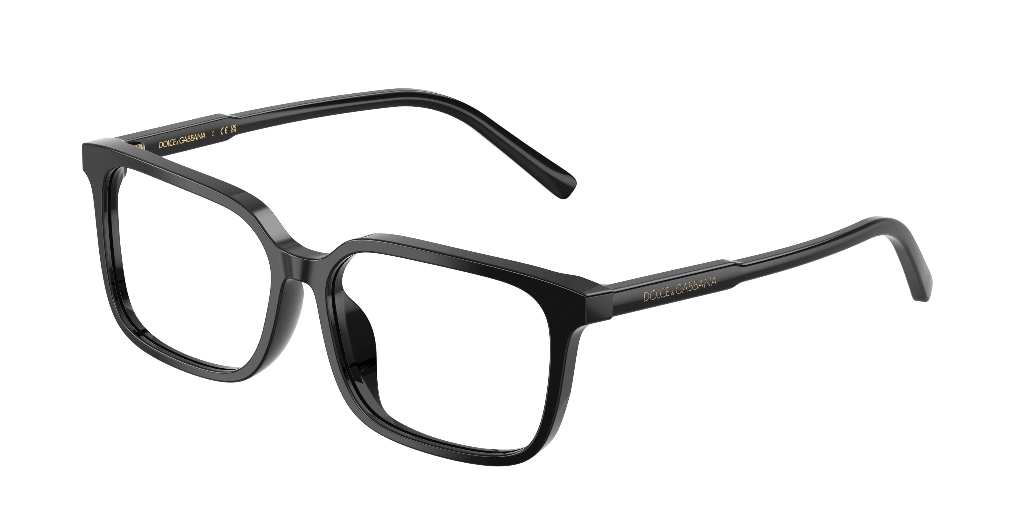 Dolce & Gabbana Kids DX3003 Square Eyeglasses 501-Black 51-130-13 - Color Map Black