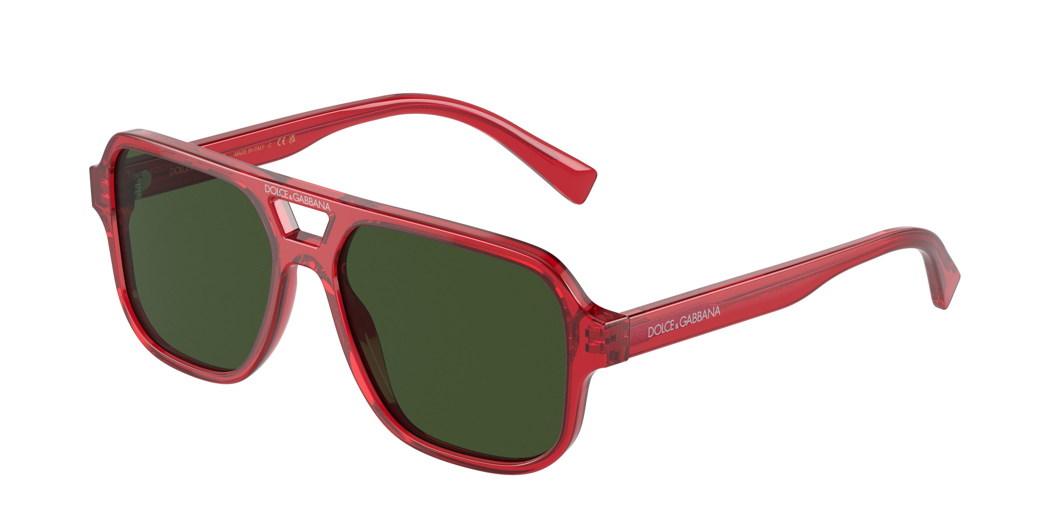 Dolce & Gabbana Kids DX4003 Pilot Sunglasses  340971-Red 50-130-14 - Color Map Red