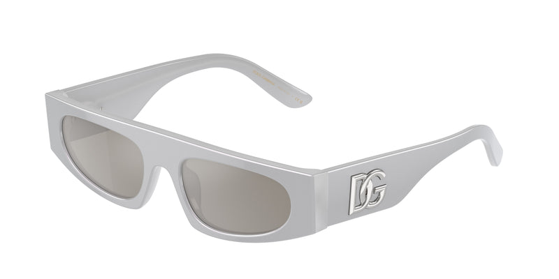 Dolce & Gabbana Kids DX4004 Rectangle Sunglasses 33736G-Metallic Gray 47-130-16 - Color Map Grey