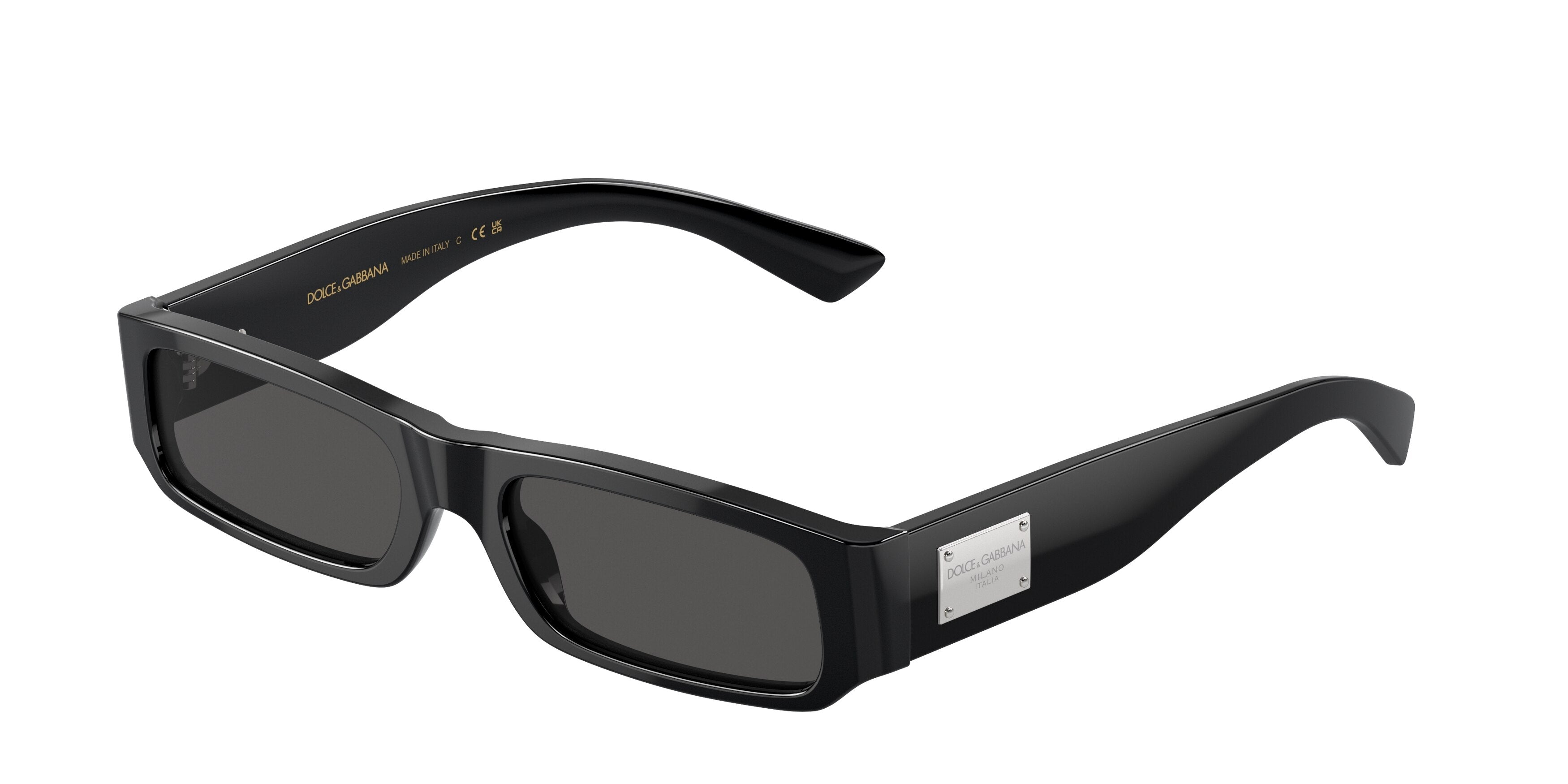 Dolce & Gabbana Kids DX4005 Rectangle Sunglasses  501/87-Black 49-130-16 - Color Map Black