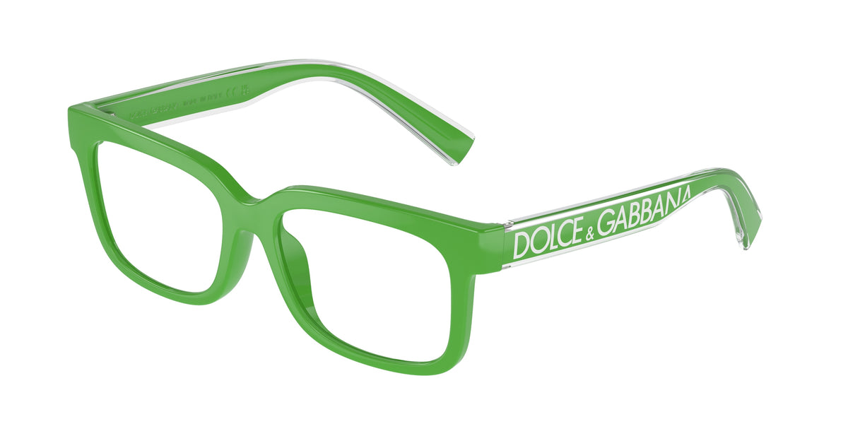 Dolce & Gabbana Kids DX5002 Rectangle Eyeglasses 3311-Green 49-130-15 - Color Map Green