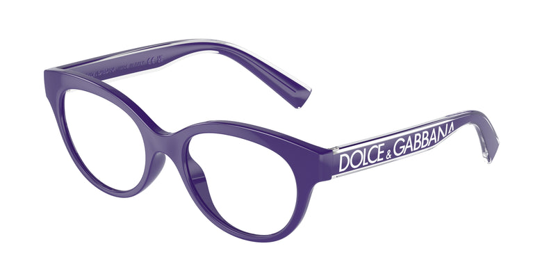 Dolce & Gabbana Kids DX5003 Phantos Eyeglasses 3335-Purple 48-130-17 - Color Map Violet