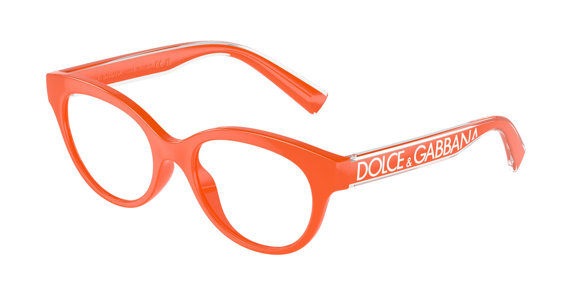 Dolce & Gabbana Kids DX5003 Phantos Eyeglasses 3338-Orange 46-130-17 - Color Map Orange