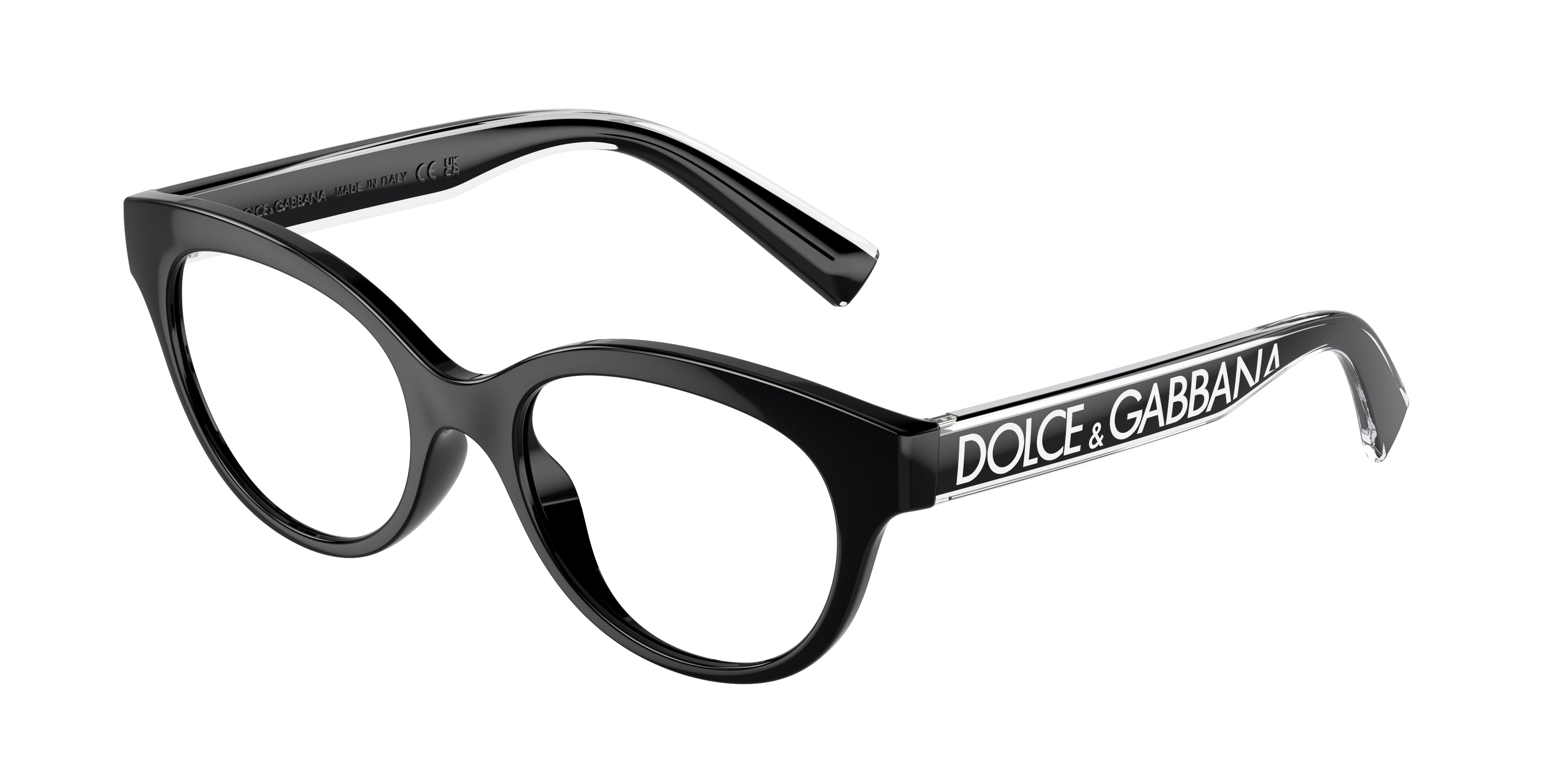 Dolce & Gabbana Kids DX5003 Phantos Eyeglasses  501-Black 48-130-17 - Color Map Black