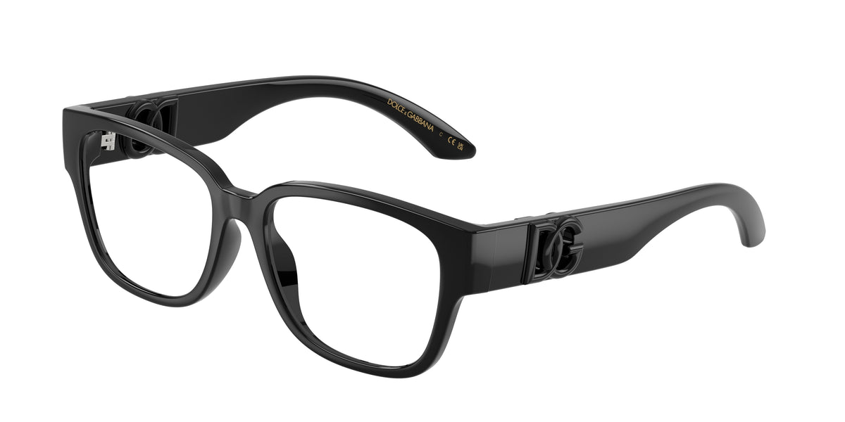 Dolce & Gabbana Kids DX5006 Square Eyeglasses 501-Black 49-130-15 - Color Map Black