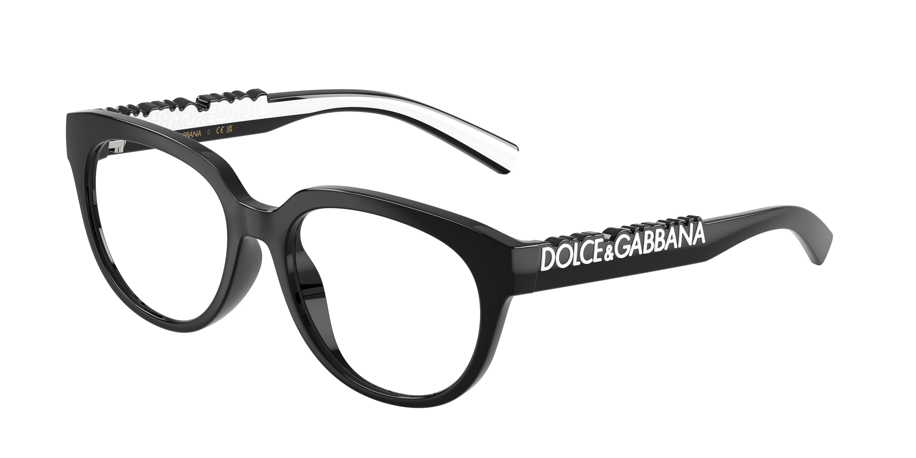 Dolce & Gabbana Kids DX5007 Phantos Eyeglasses  501-Black 49-130-16 - Color Map Black