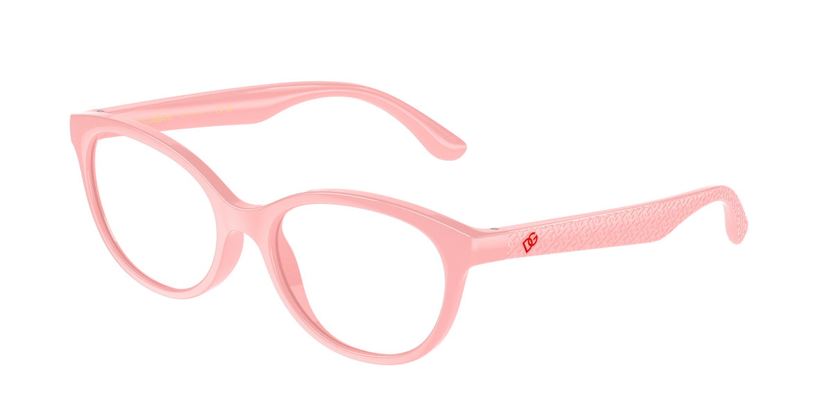 Dolce & Gabbana Kids DX5096 Butterfly Eyeglasses 3098-Pink 47-130-16 - Color Map Pink