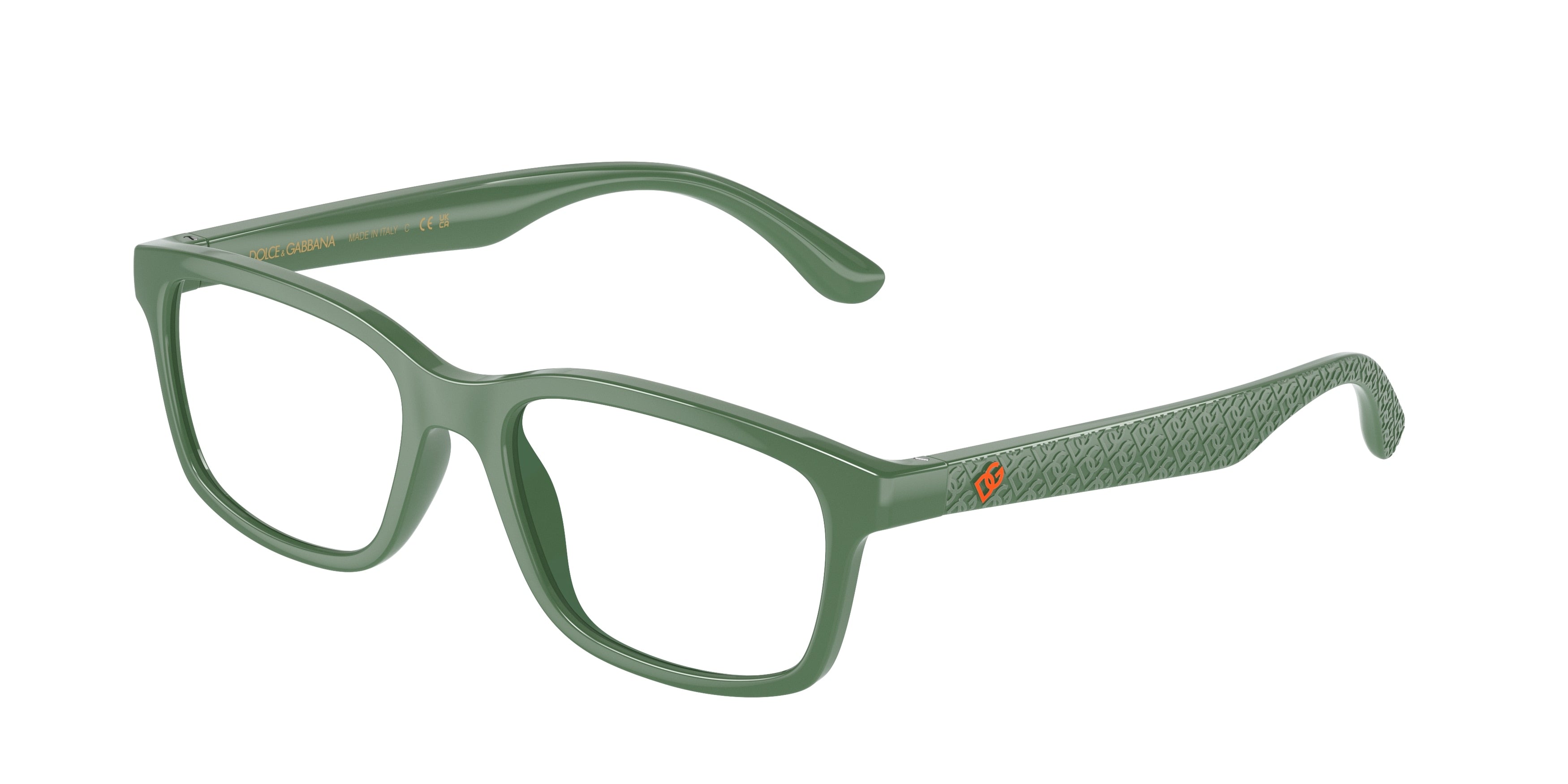 Dolce & Gabbana Kids DX5097 Rectangle Eyeglasses 3329-Green 48-130-16 - Color Map Green