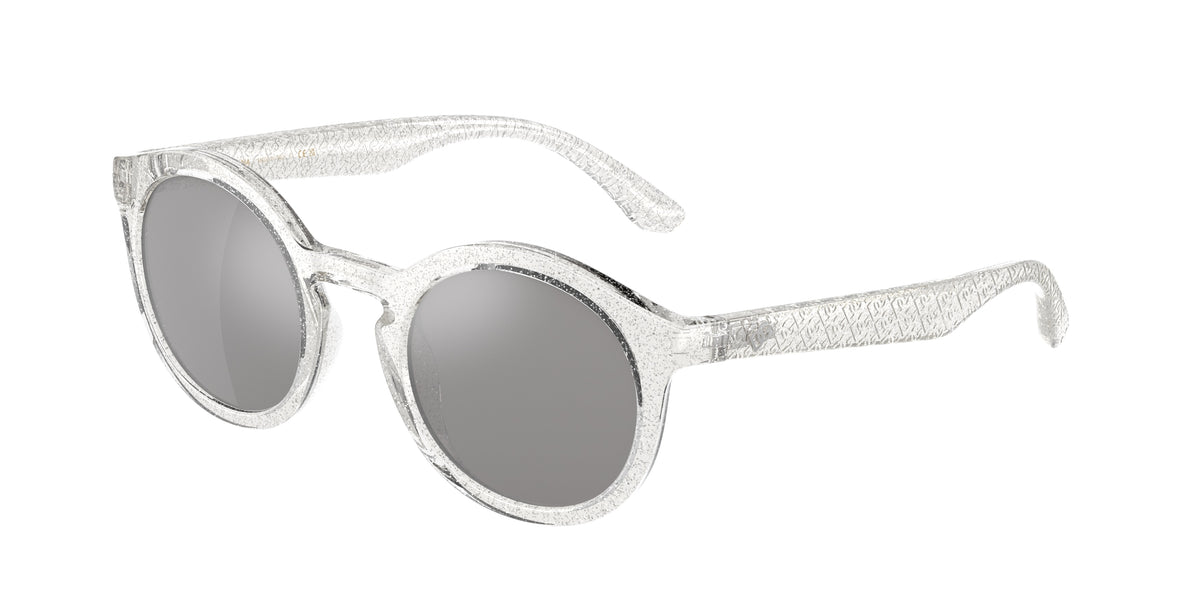 Dolce & Gabbana Kids DX6002 Phantos Sunglasses 31086G-Crystal Glitter 45-130-21 - Color Map Transparent