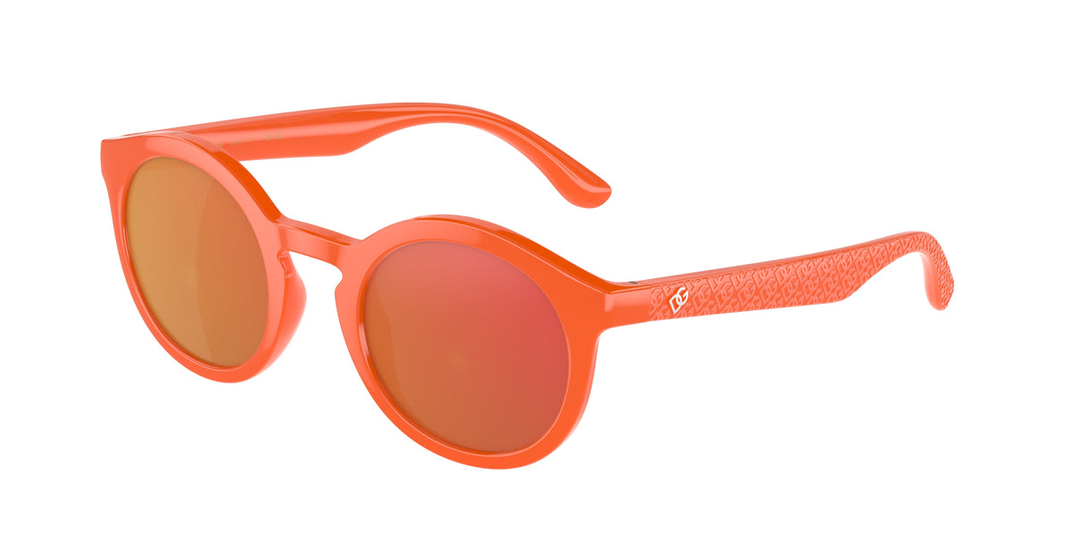 Dolce & Gabbana Kids DX6002 Phantos Sunglasses 33386Q-Orange 45-130-21 - Color Map Orange