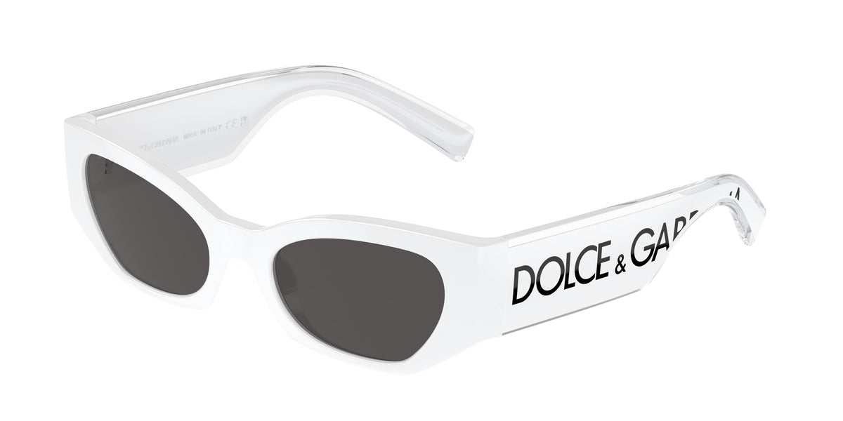 Dolce & Gabbana Kids DX6003 Cat Eye Sunglasses 331287-White 48-130-18 - Color Map White