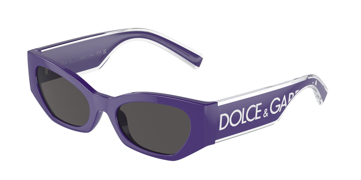 Dolce & Gabbana Kids DX6003 Cat Eye Sunglasses 333587-Purple 48-130-18 - Color Map Violet