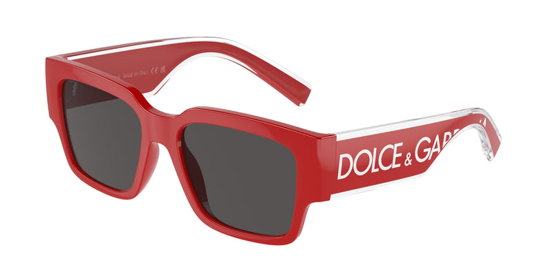 Dolce & Gabbana Kids DX6004 Square Sunglasses 308887-Red 49-130-16 - Color Map Red