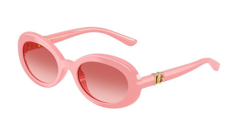 Dolce & Gabbana Kids DX6007U Oval Sunglasses 30982B-Pastel Pink 49-130-19 - Color Map Pink