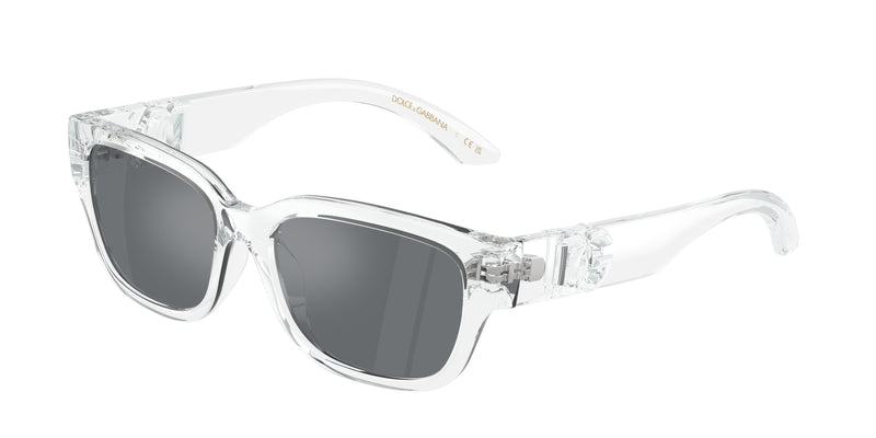 Dolce & Gabbana Kids DX6009 Rectangle Sunglasses 31336G-Crystal 50-130-15 - Color Map Transparent