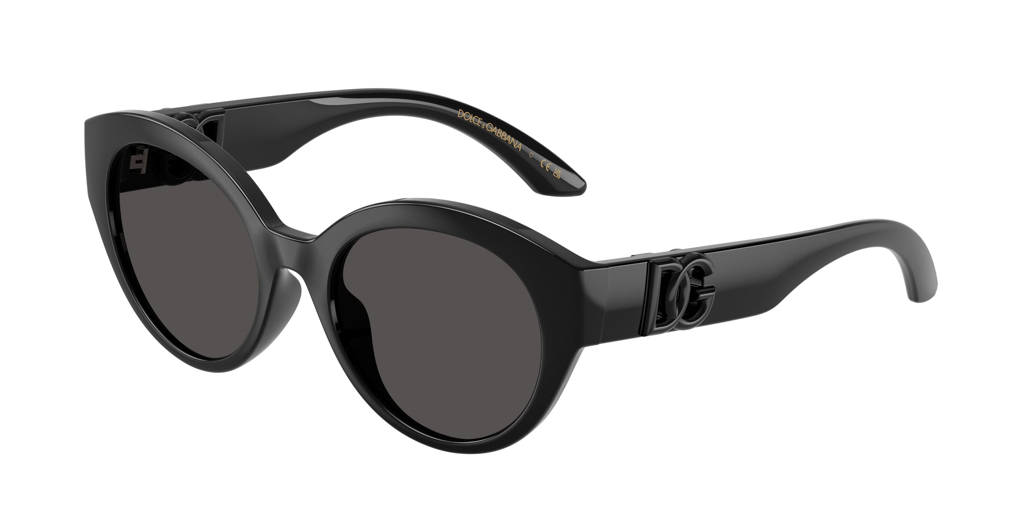 Dolce & Gabbana Kids DX6010 Butterfly Sunglasses  501/87-Black 47-130-17 - Color Map Black