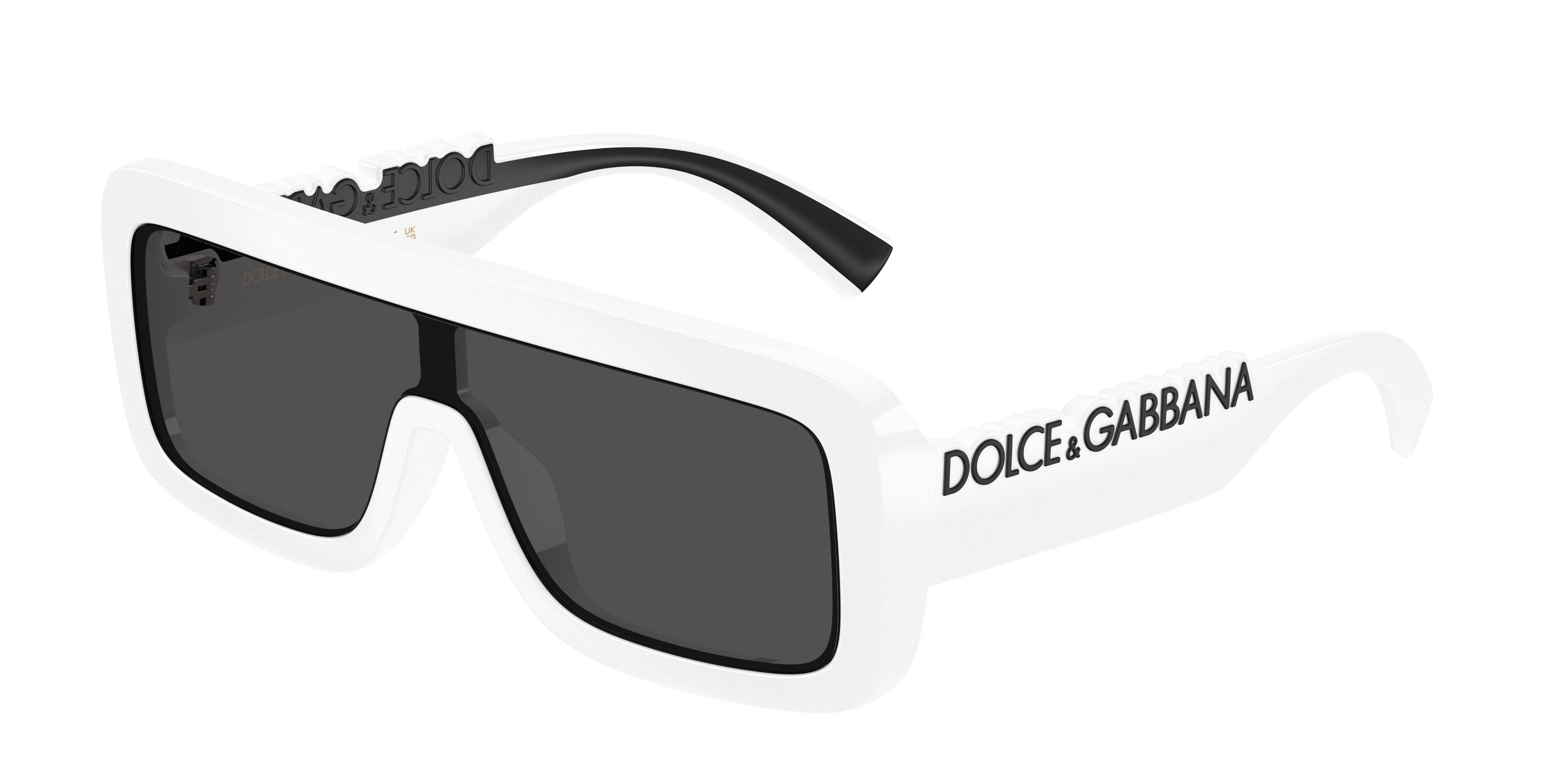 Dolce & Gabbana Kids DX6013 Rectangle Sunglasses  331287-White 18-130-118 - Color Map White