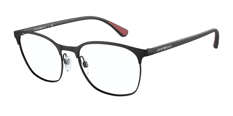 Emporio Armani EA1114 Oval Eyeglasses 3001-Matte Black 54-145-19 - Color Map Black