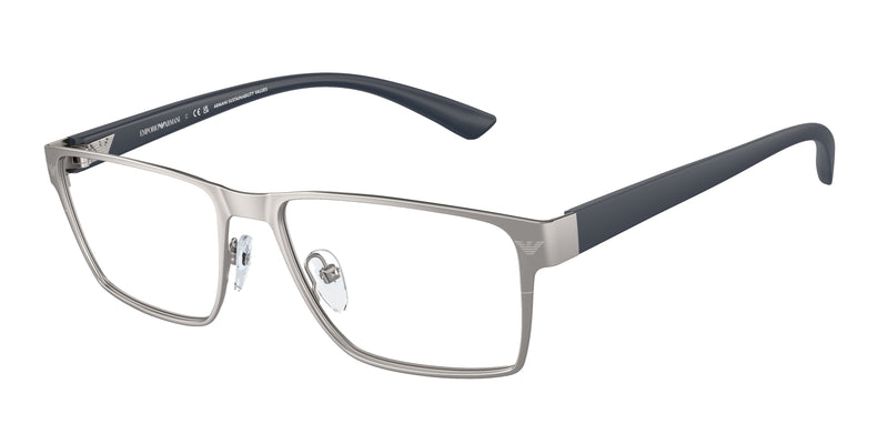 Emporio Armani EA1157 Rectangle Eyeglasses 3003-Matte Gunmetal 55-145-17 - Color Map Grey