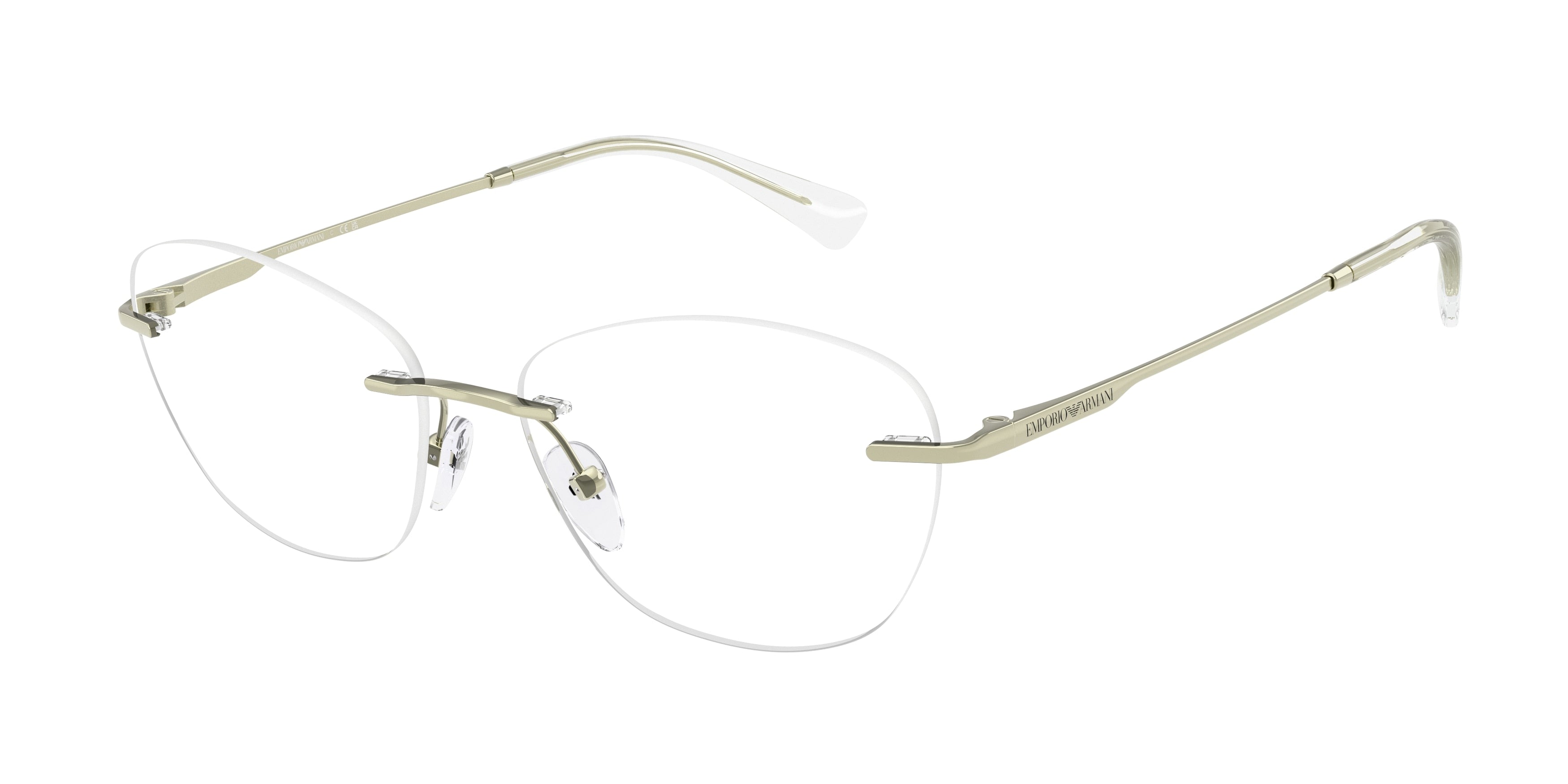 Emporio Armani EA1167 Phantos Eyeglasses 3389-Shiny Metallic Green 53-140-16 - Color Map Green