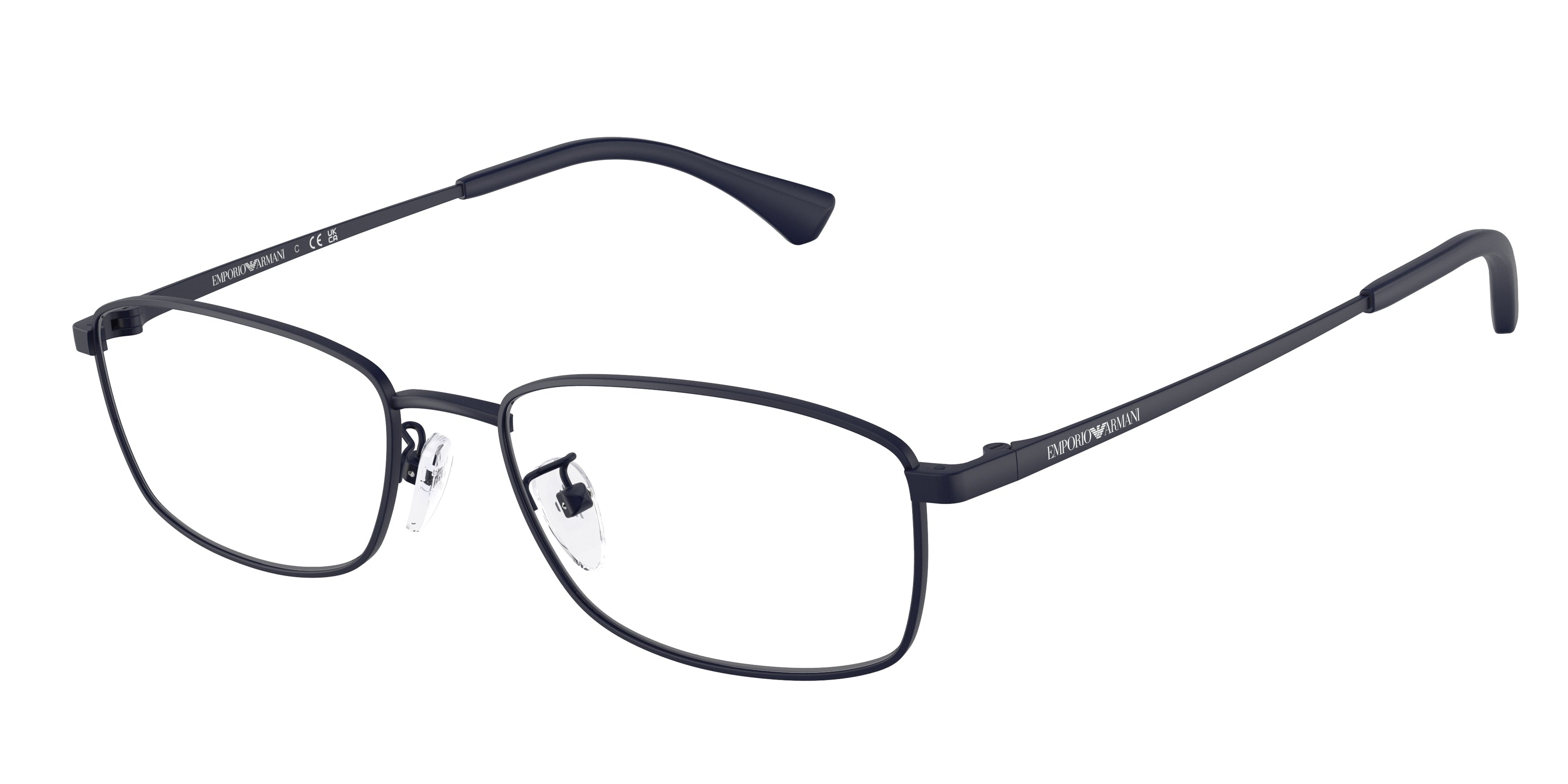 Emporio Armani EA1169D Pillow Eyeglasses  3160-Matte Blue 55-145-18 - Color Map Blue