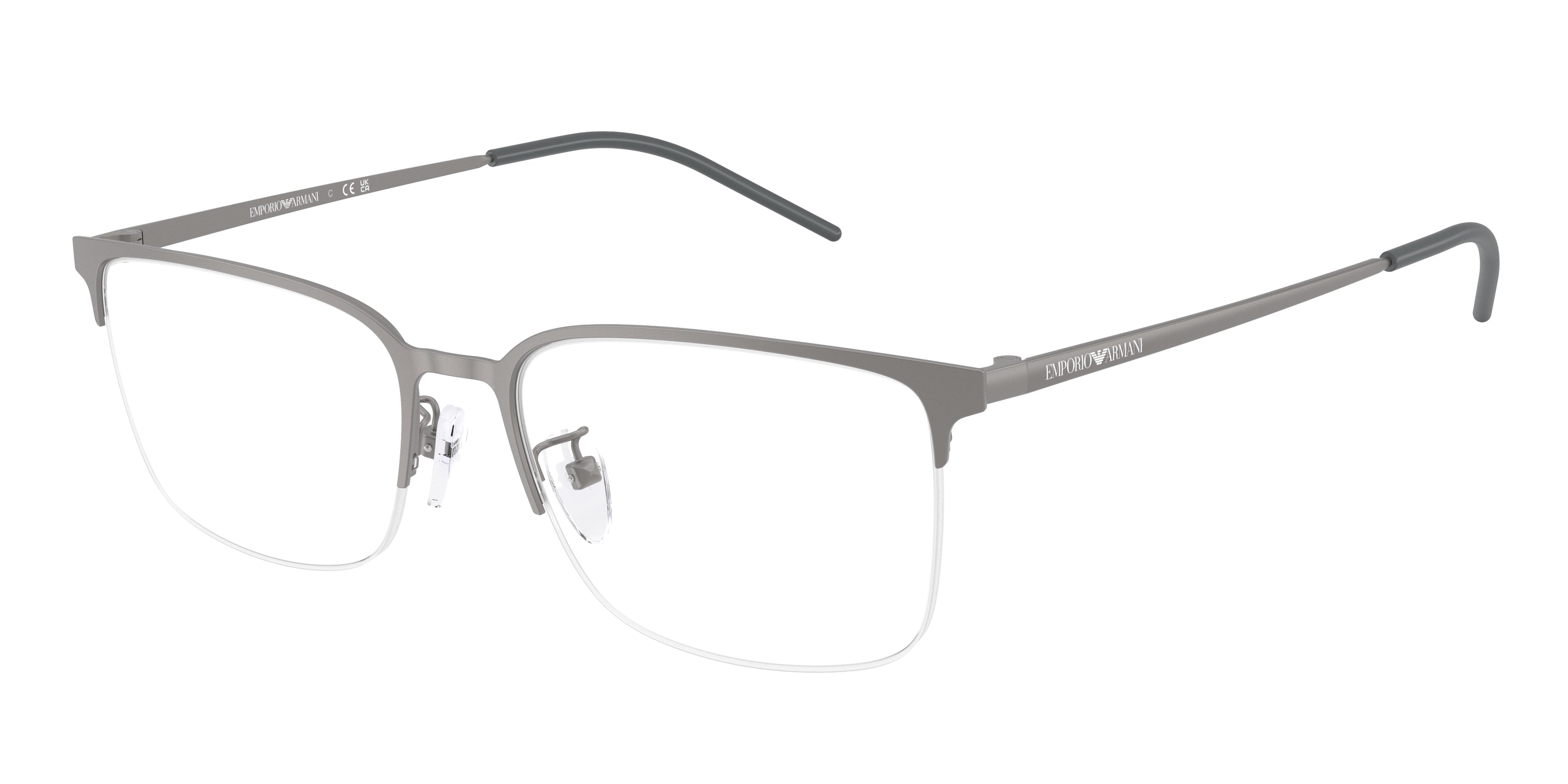 Emporio Armani EA1179D Irregular Eyeglasses 3003-Matte Gunmetal 56-145-18 - Color Map Grey