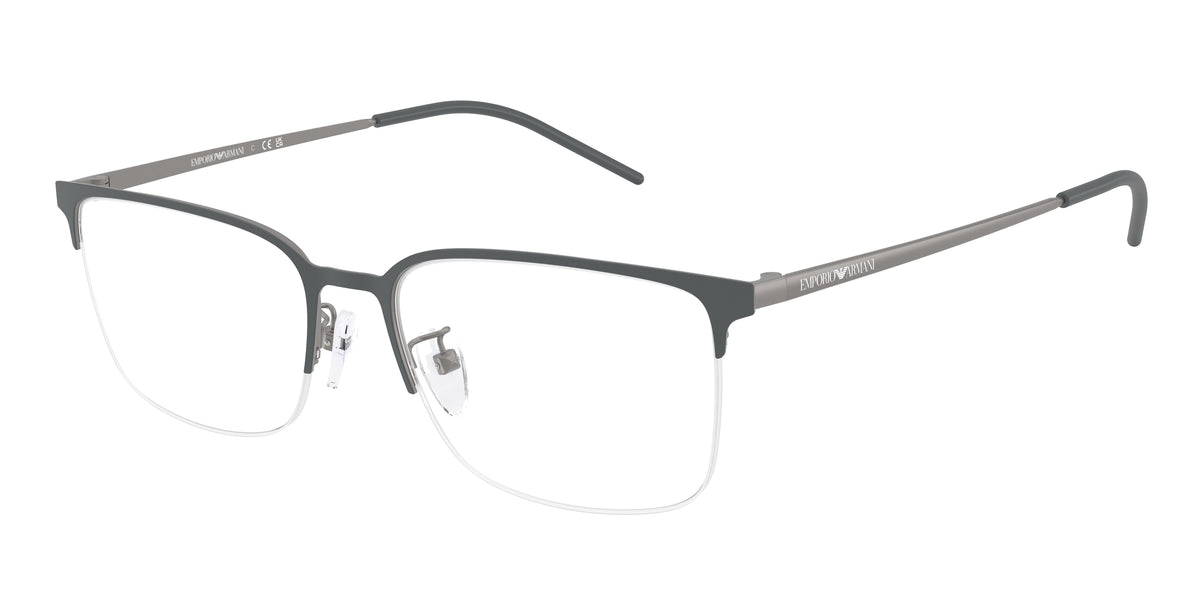 Emporio Armani EA1179D Irregular Eyeglasses 3010-Matte Grey 56-145-18 - Color Map Grey