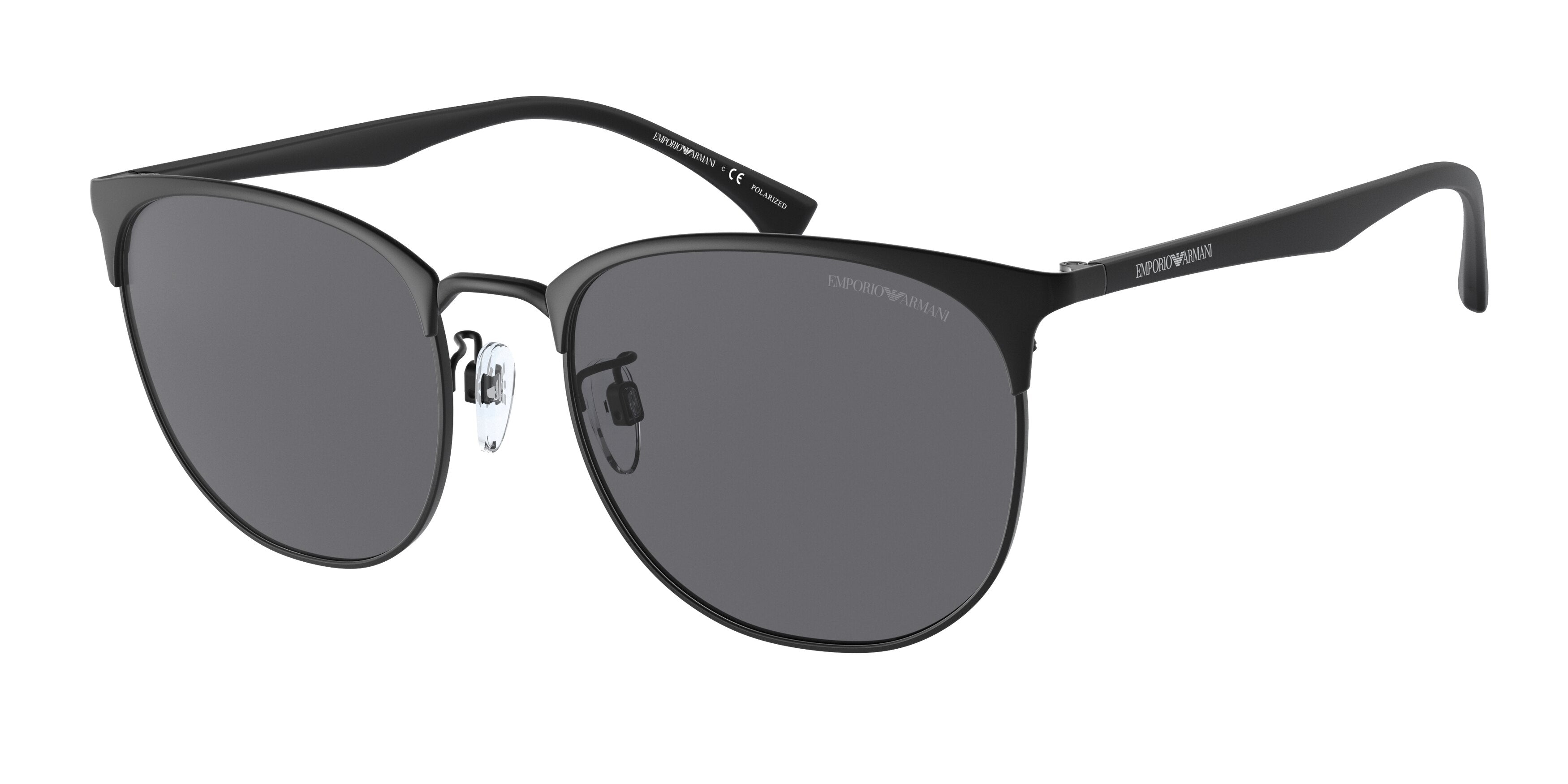 Emporio Armani EA2122D Pillow Sunglasses  300181-Matte Black 56-145-19 - Color Map Black