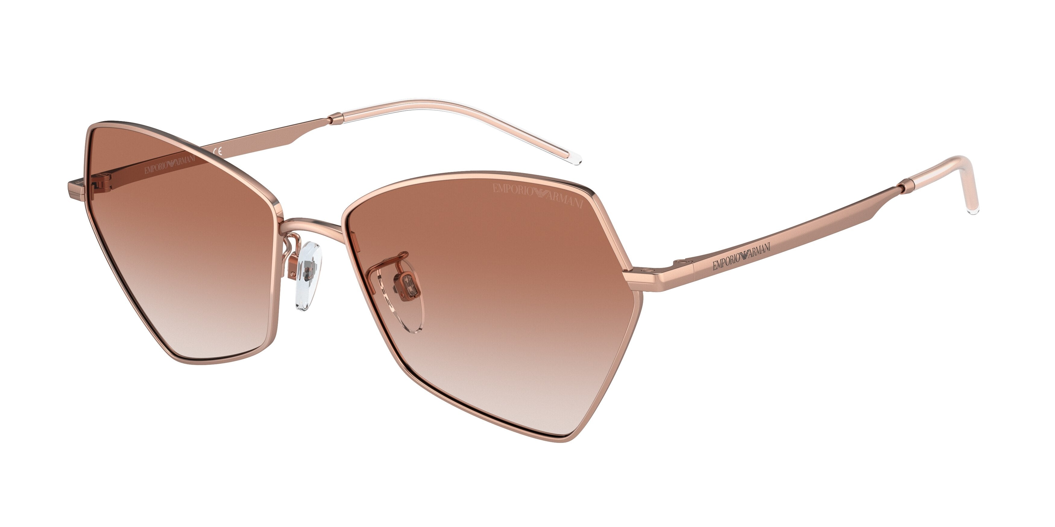 Emporio Armani EA2127 Butterfly Sunglasses 306813-Shiny Pink 56-140-16 - Color Map Pink