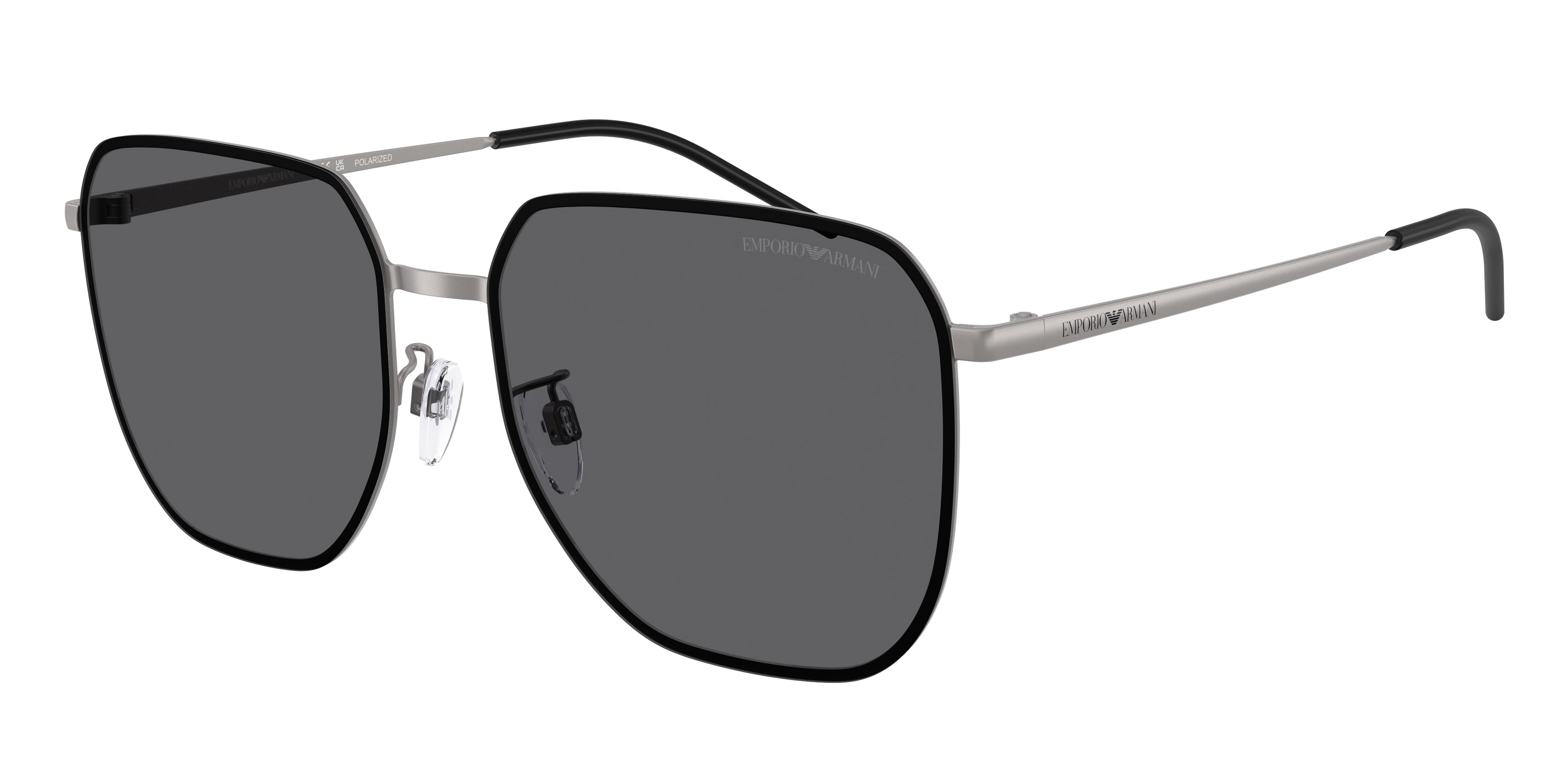 Emporio Armani EA2135D Square Sunglasses  300381-Matte Gunmetal 60-145-17 - Color Map Grey