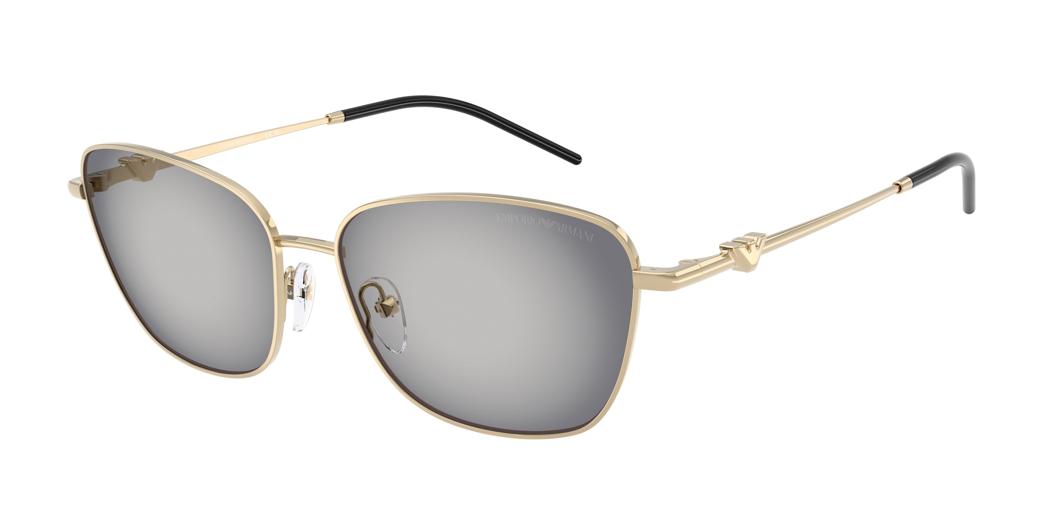Emporio Armani EA2170 Irregular Sunglasses  30138G-Shiny Pale Gold 57-140-15 - Color Map Gold