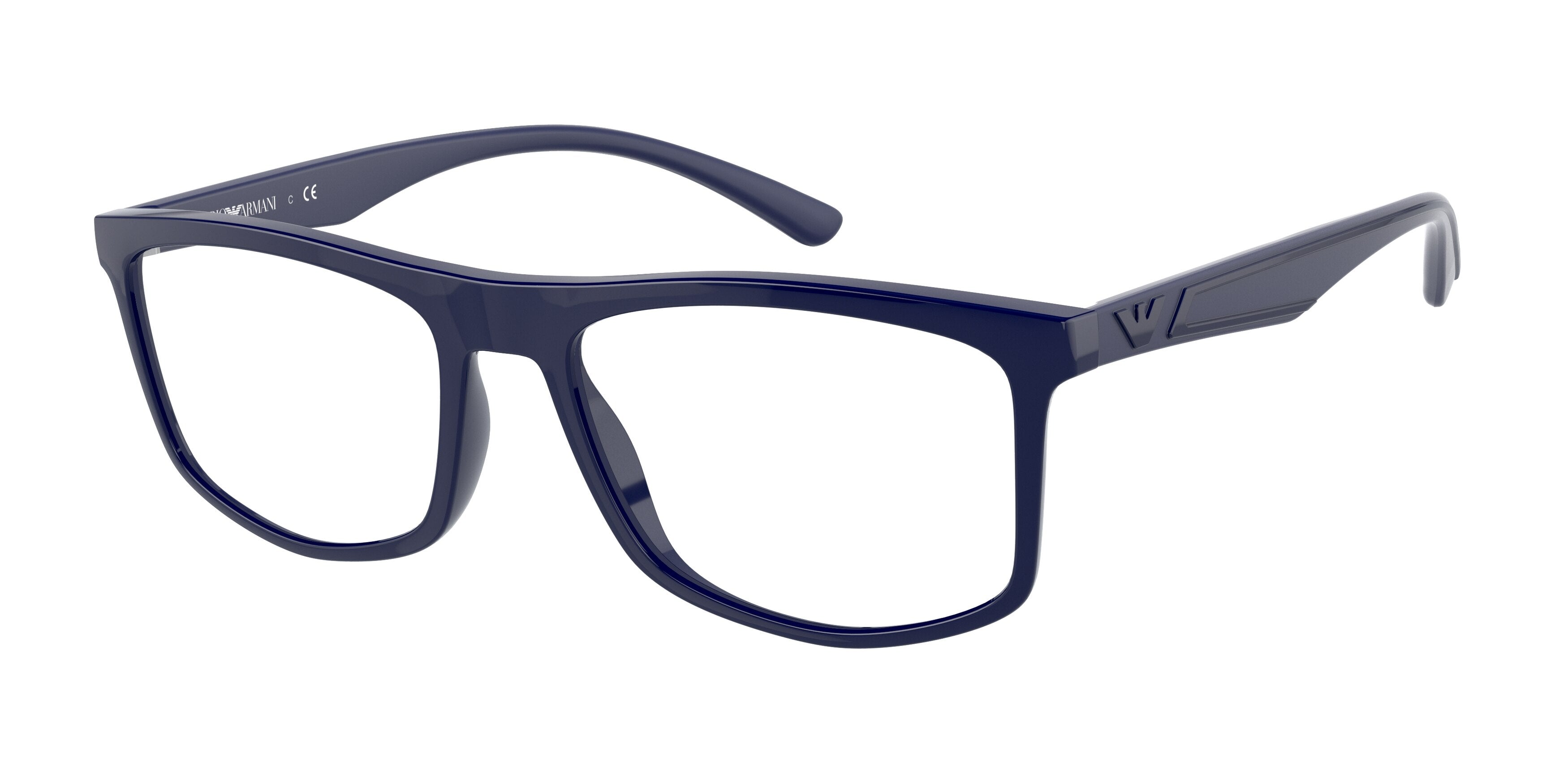 Emporio Armani EA3183 Irregular Eyeglasses 5081-Blue 54-145-18 - Color Map Blue