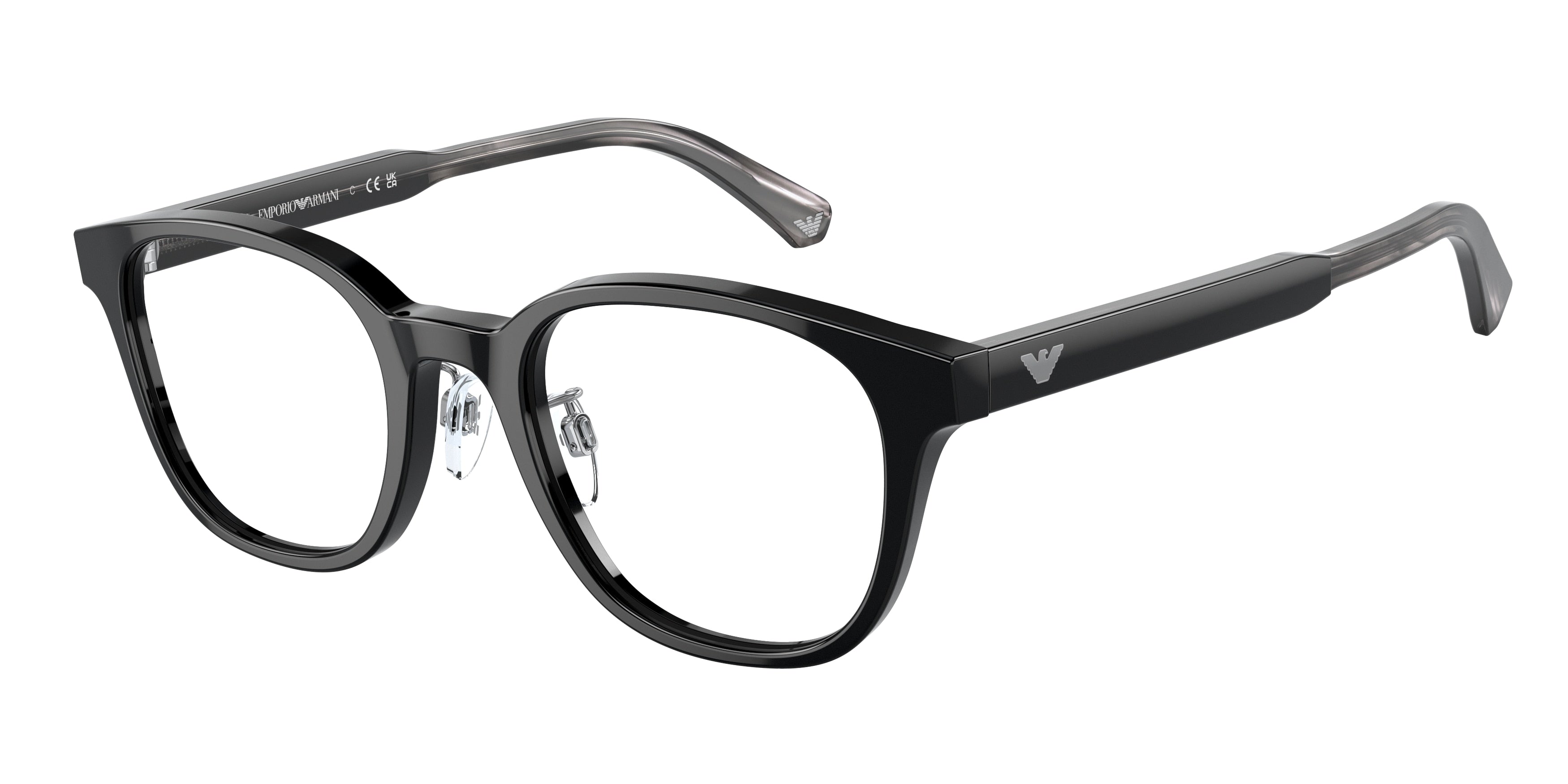 Emporio Armani EA3216D Phantos Eyeglasses 5017-Black 49-145-21 - Color Map Black