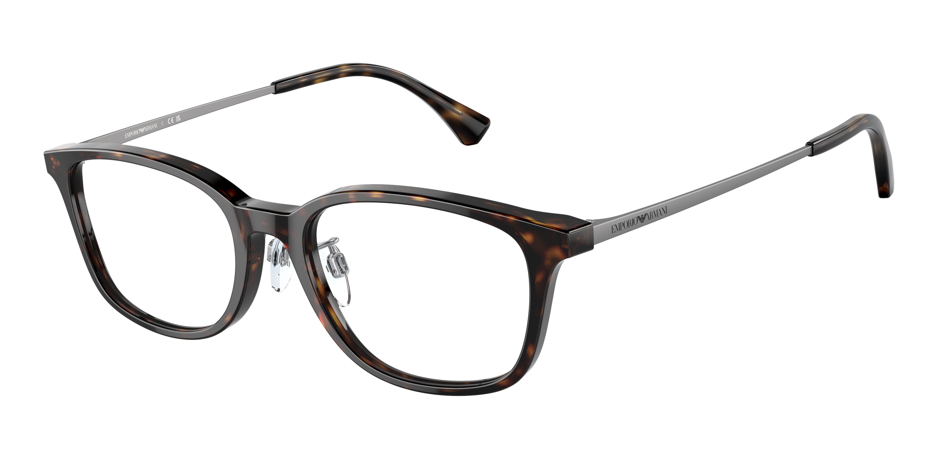 Emporio Armani EA3217D Pillow Eyeglasses 5026-Shiny Havana 52-145-18 - Color Map Tortoise