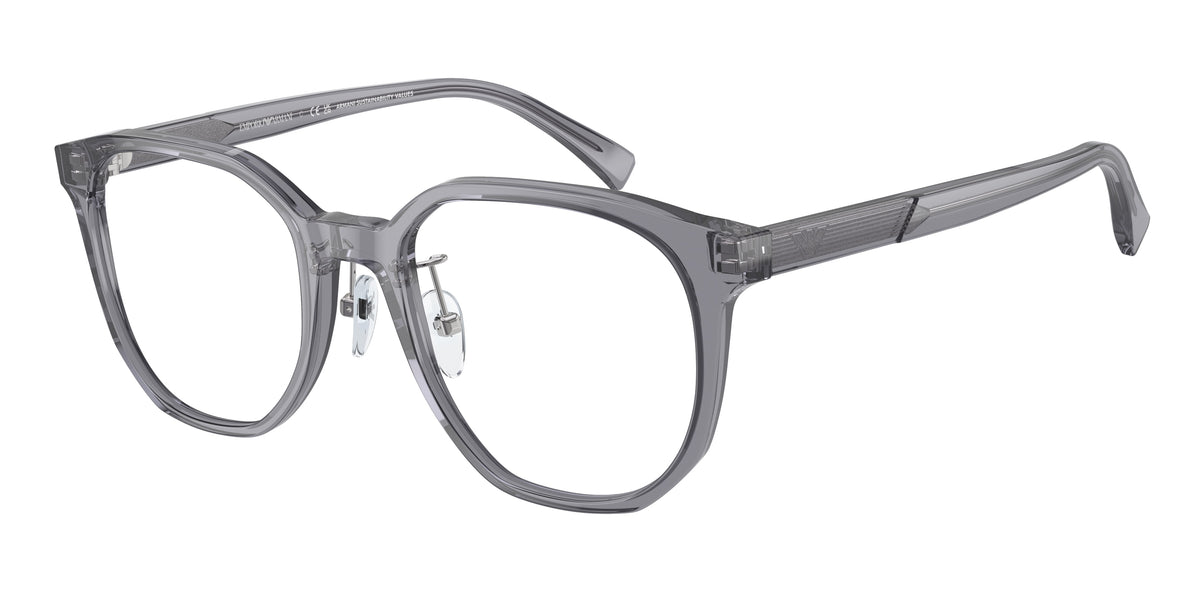 Emporio Armani EA3241D Phantos Eyeglasses 5029-Shiny Transparent Grey 52-145-20 - Color Map Grey