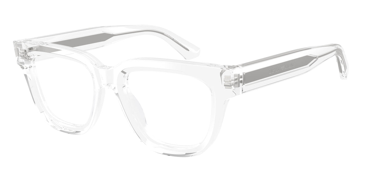 Emporio Armani EA3281 Irregular Eyeglasses 6344-Shiny Crystal 51-140-19 - Color Map Transparent