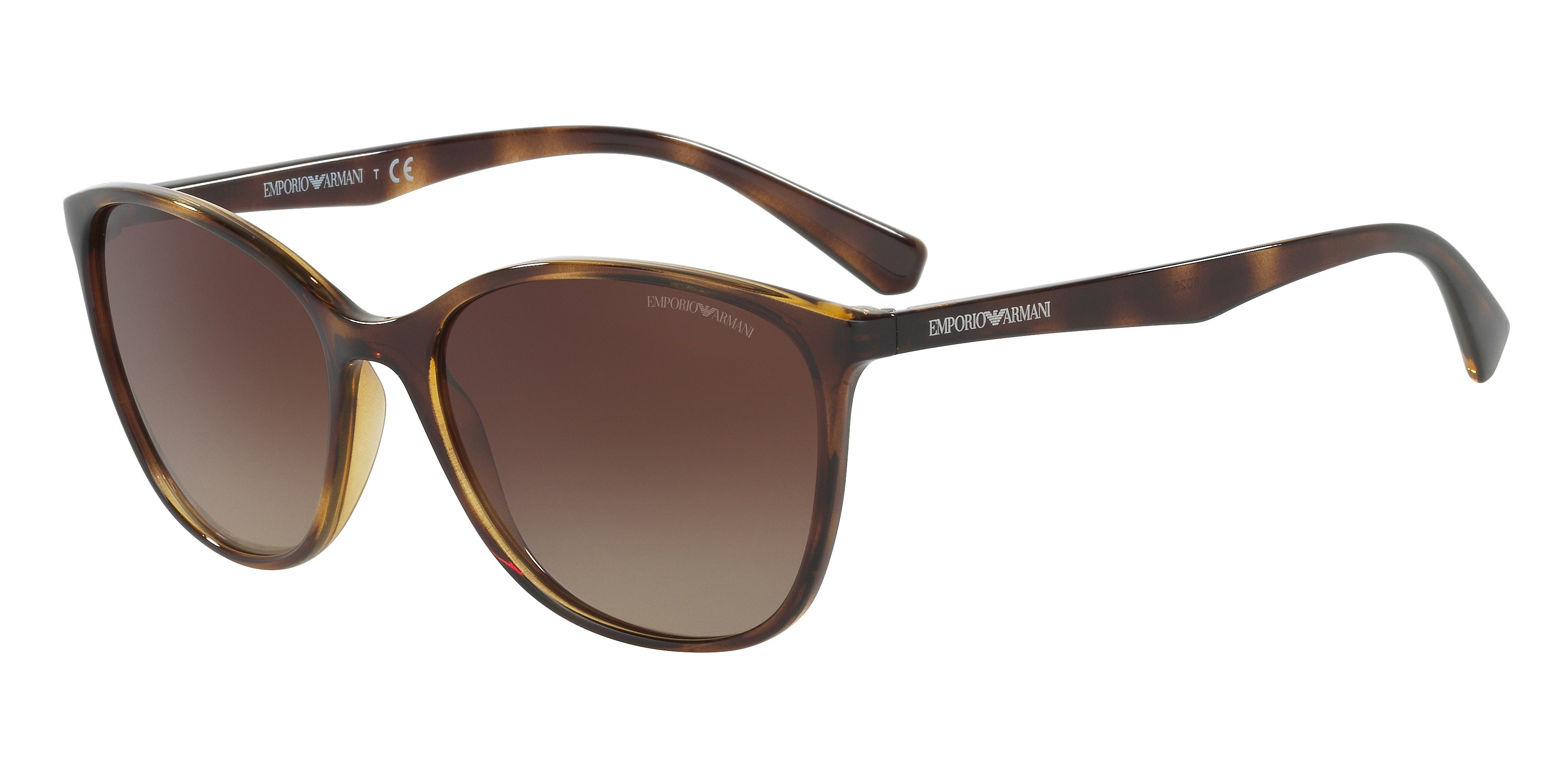 Emporio Armani EA4073 Cat Eye Sunglasses 502613-Shiny Havana 56-140-17 - Color Map Tortoise