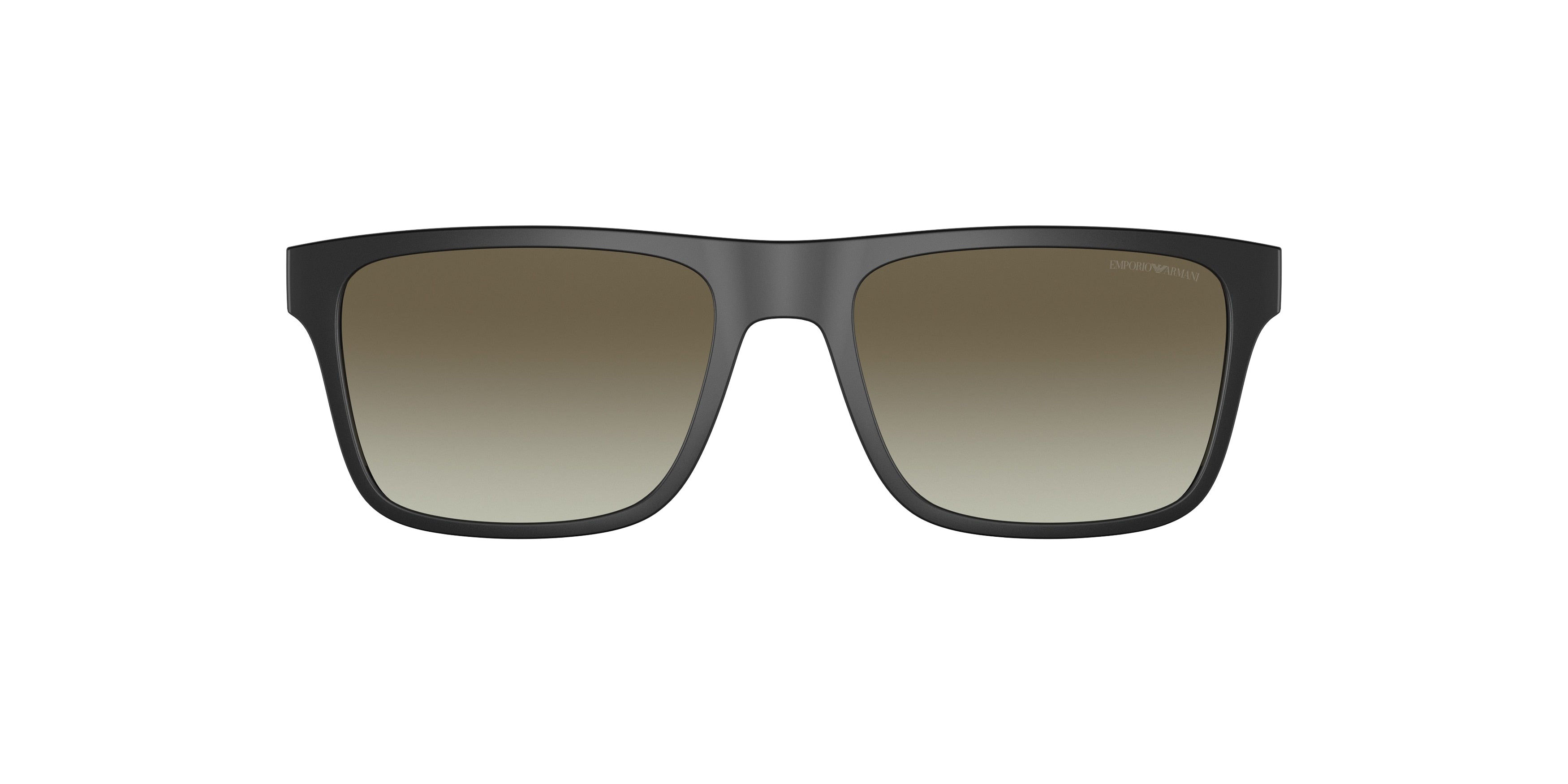 Emporio Armani EA4115C Rectangle Clip-On 50423M-Matte Black 54--18 - Color Map Gradient Green