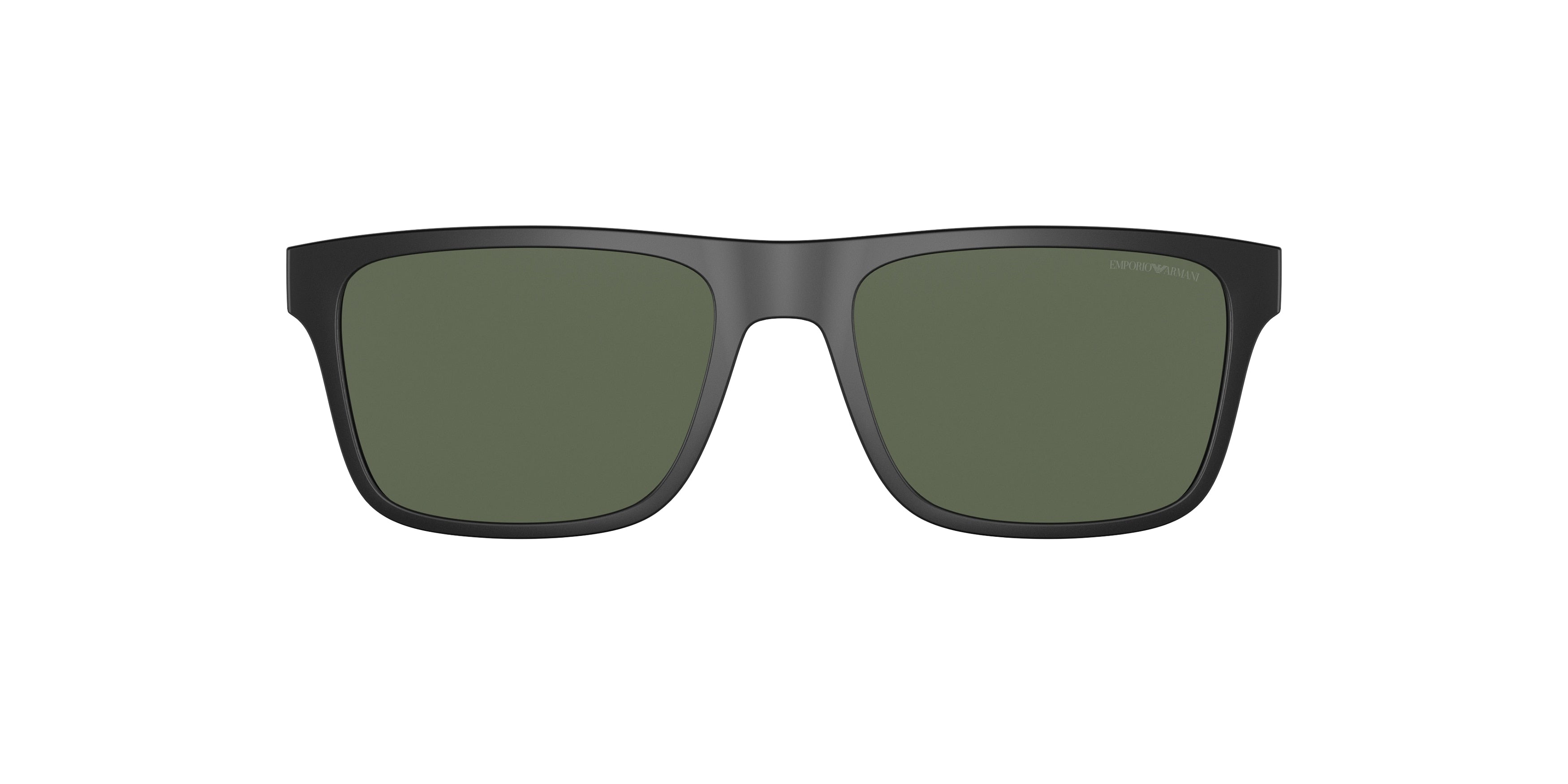 Emporio Armani EA4115C Rectangle Clip-On 504271-Matte Black 54--18 - Color Map Dark Green