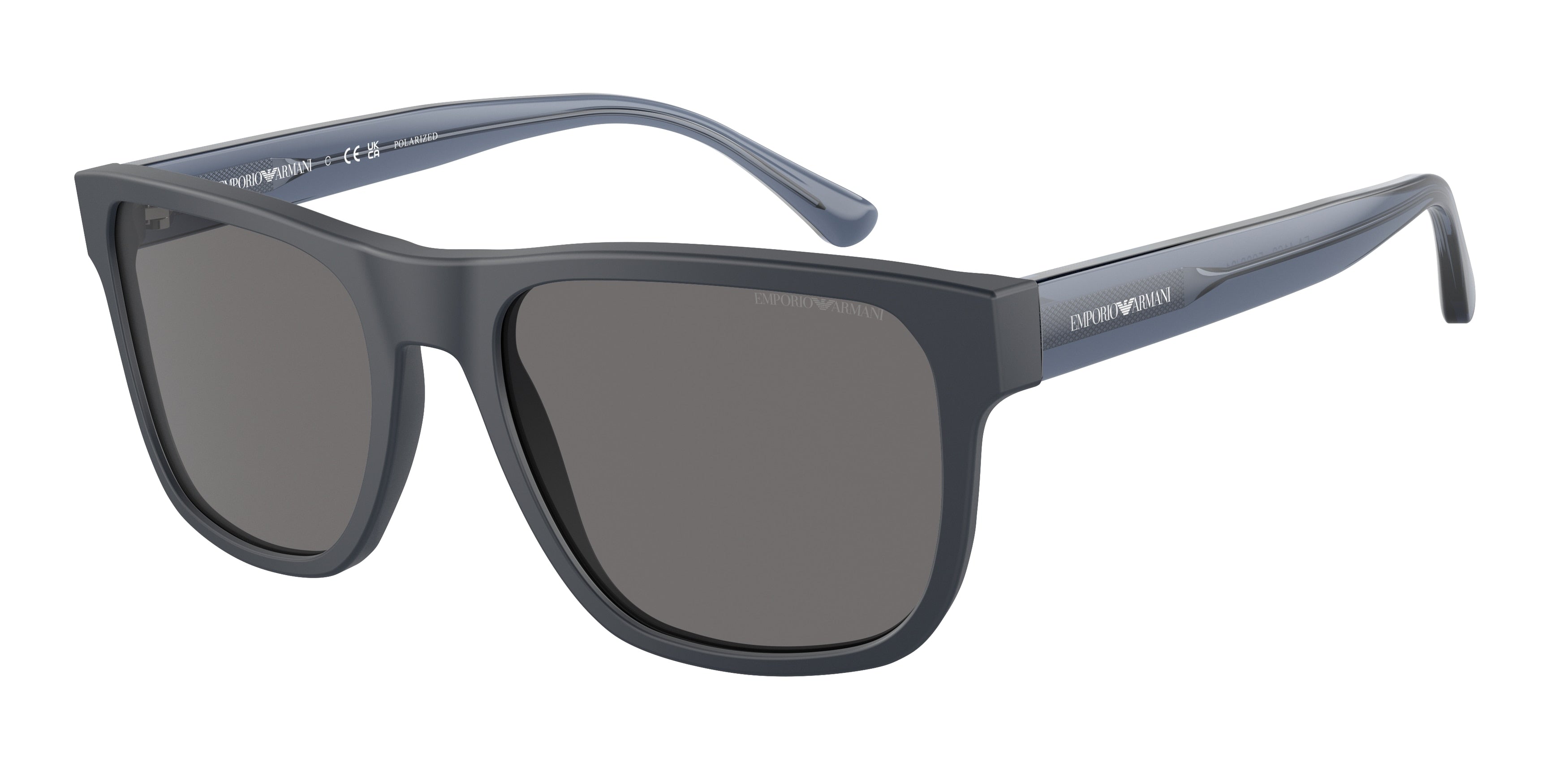 Emporio Armani EA4163 Pillow Sunglasses 508881-Matte Blue 56-145-19 - Color Map Blue